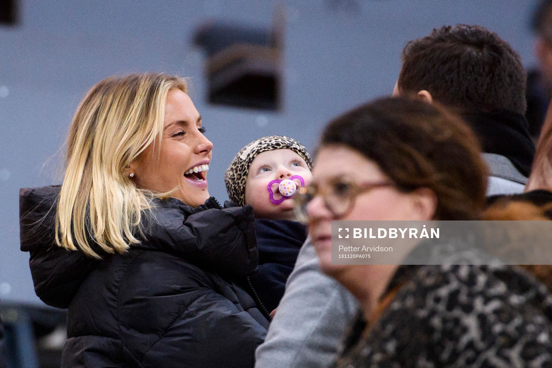 Maja Nilsson Lindelöf in the stands