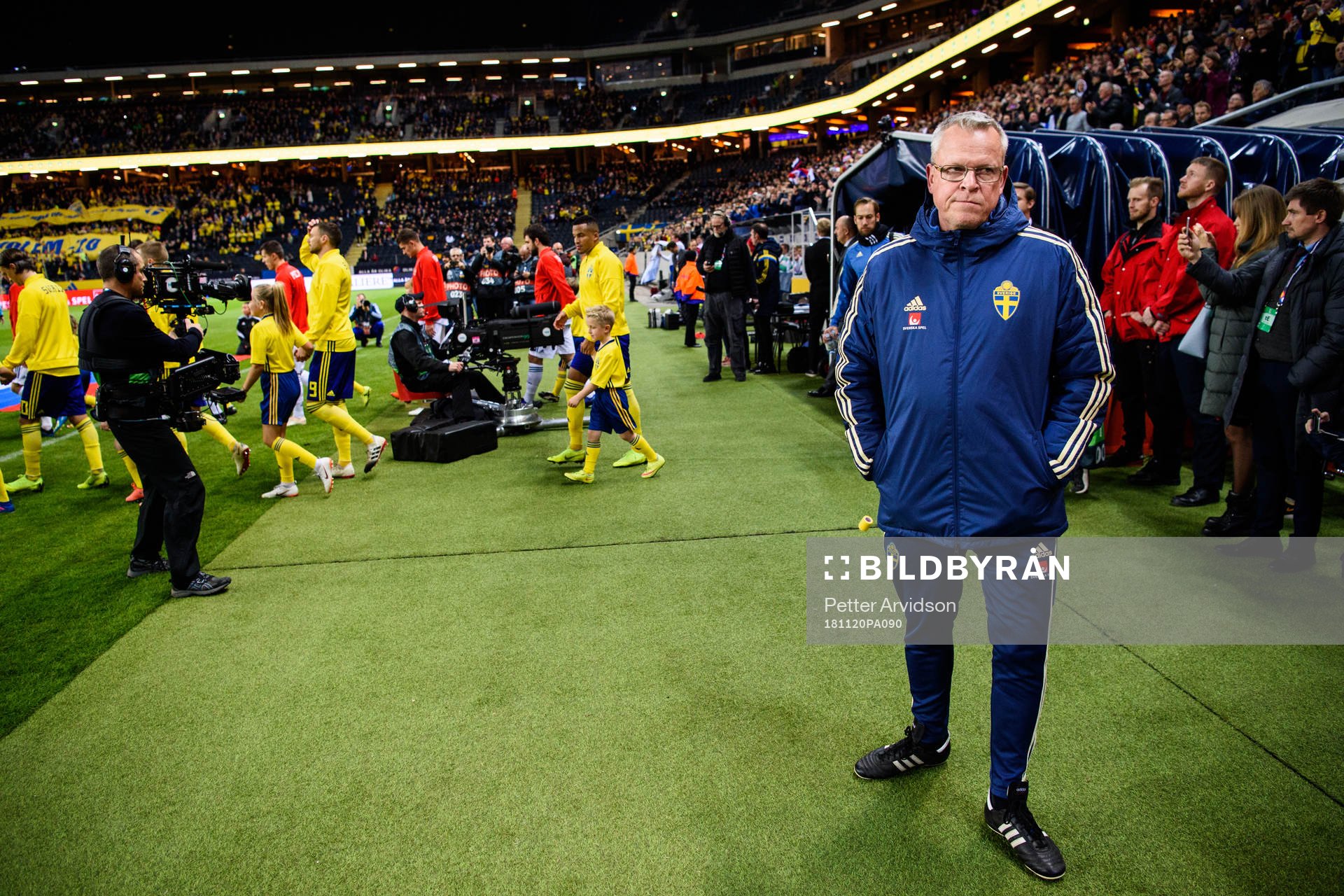 Head coach Janne Andersson of Sweden prior to the Nations