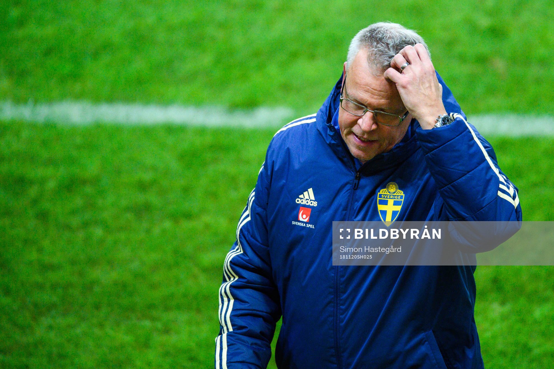 head coach Janne Andersson of Sweden