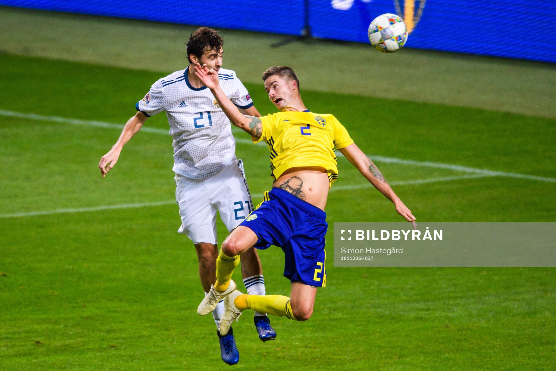 Aleksandr Erokhin of Russia and Mikael Lustig of Sweden