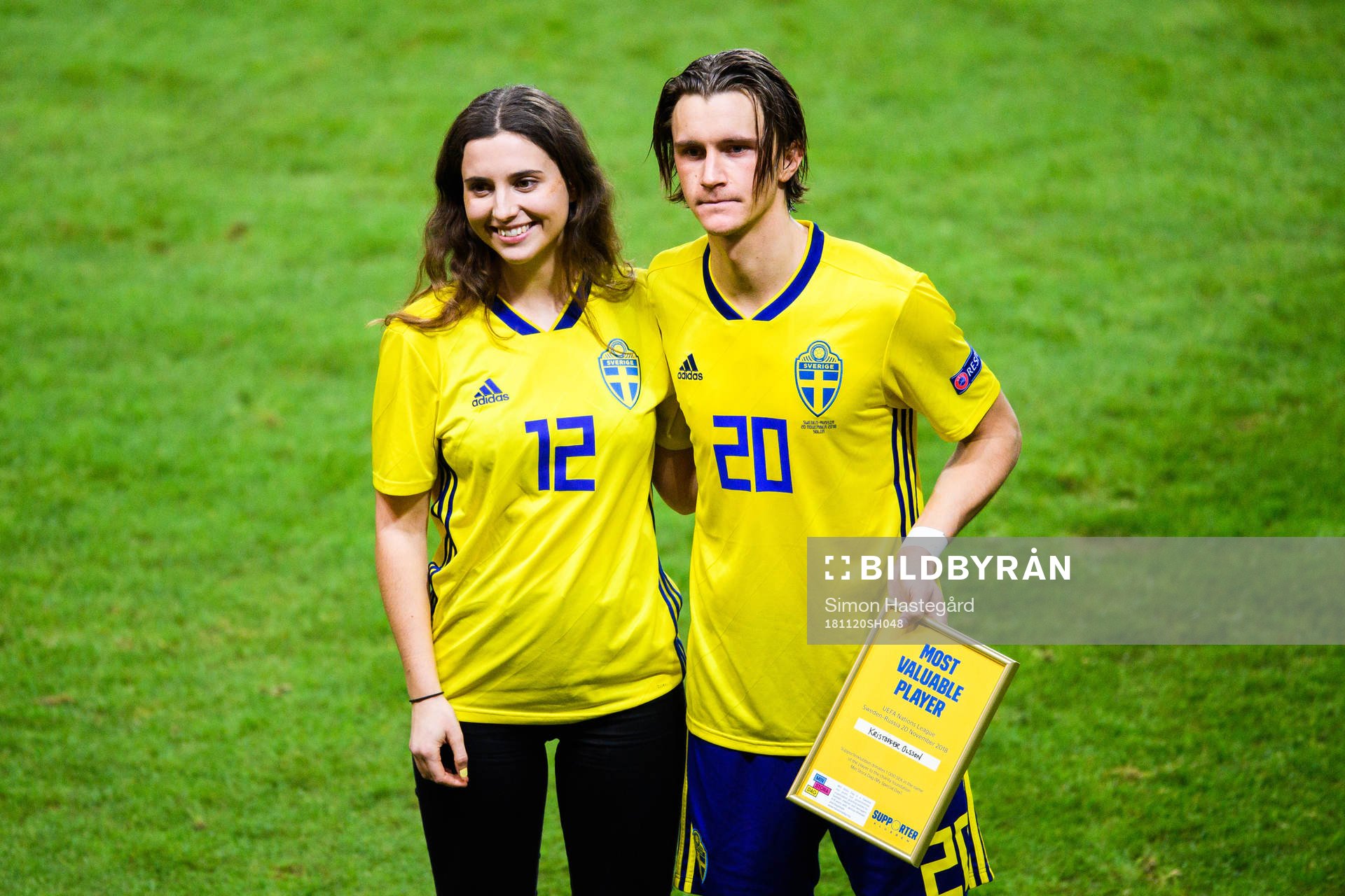 Kristoffer Olsson of Sweden receives MVP, Most valuable