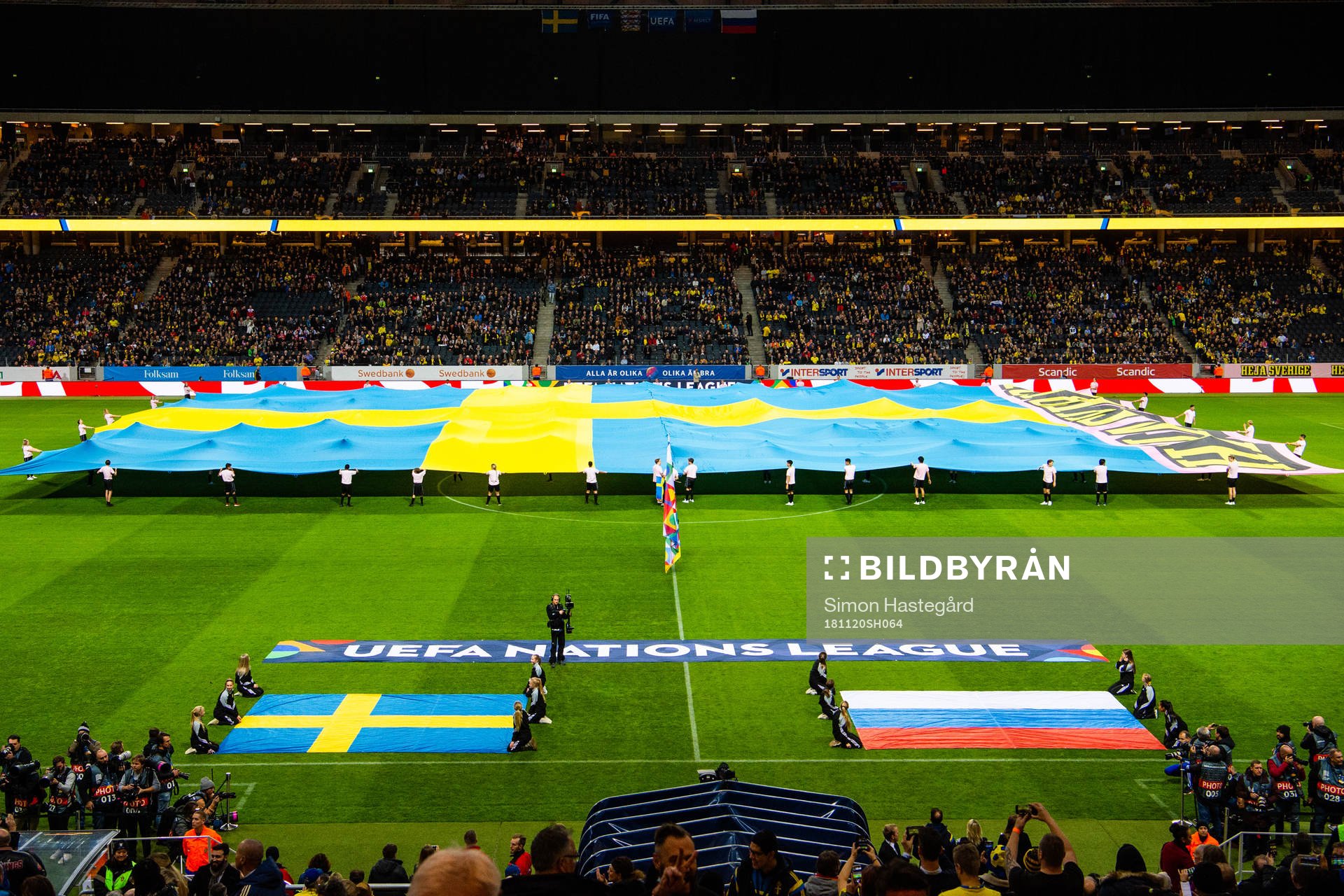 The Swedish flag