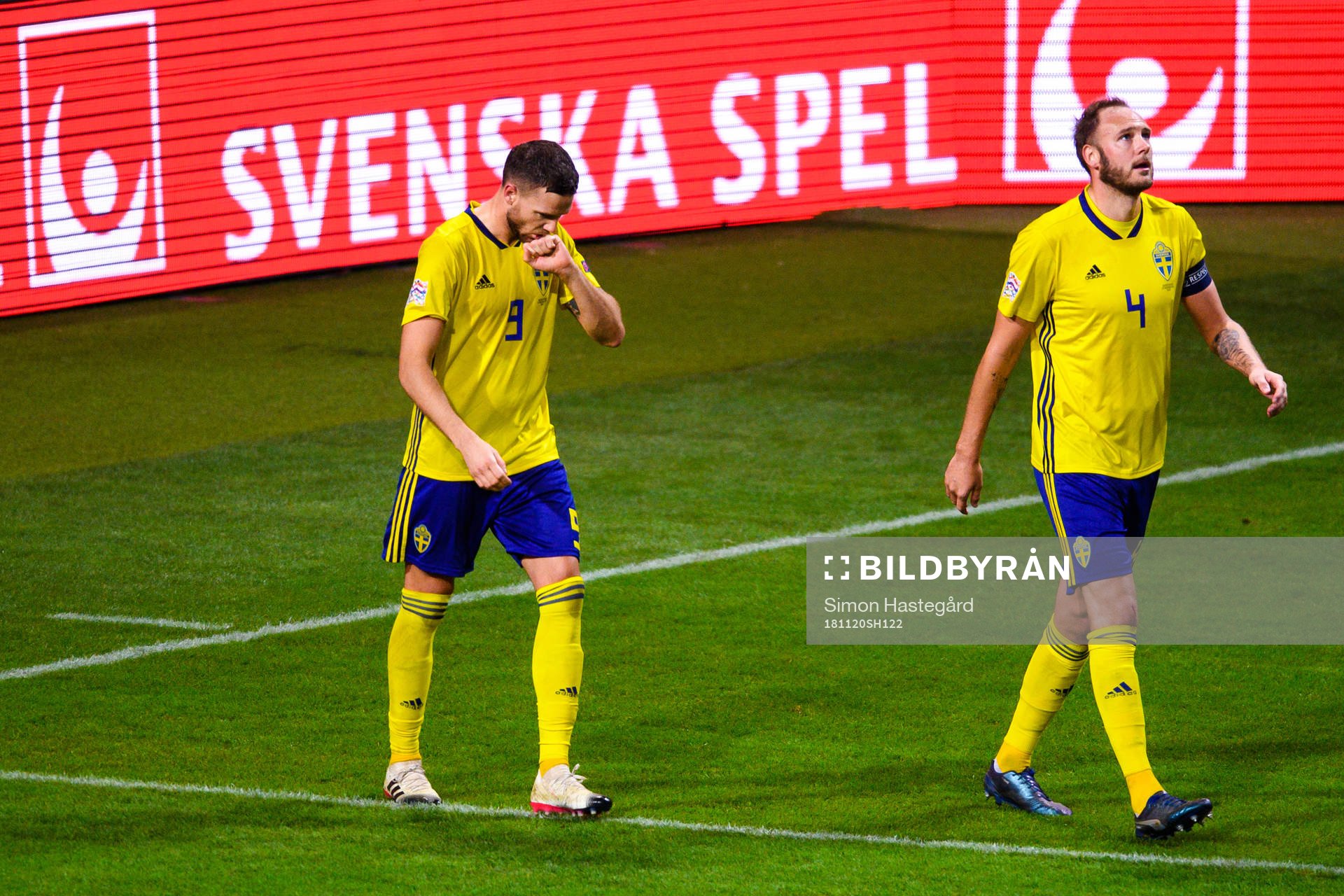 Marcus Berg of Sweden and Andreas Granqvist of Sweden