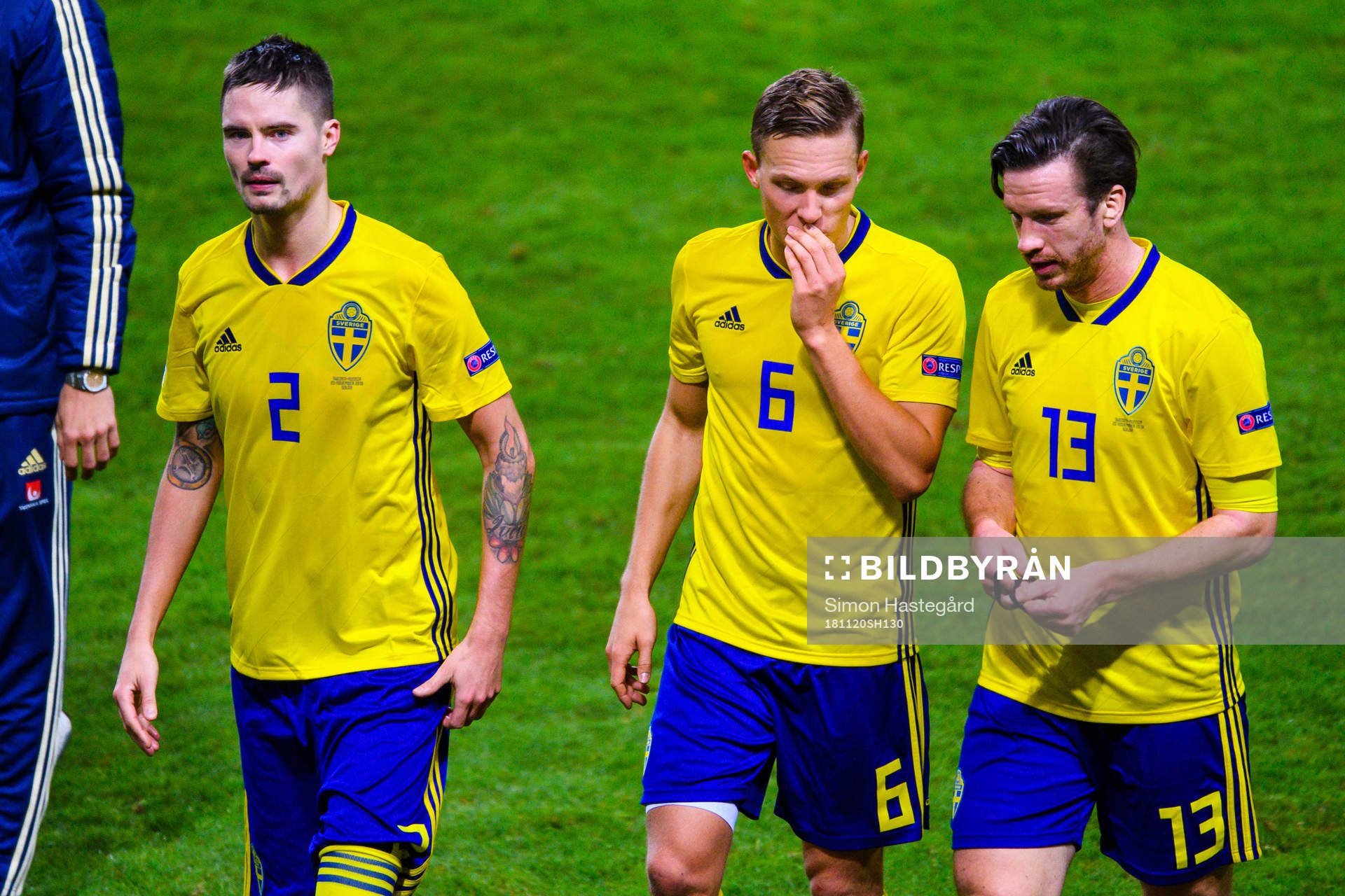 Mikael Lustig , Ludwig Augustinsson and Gustav Svensson of