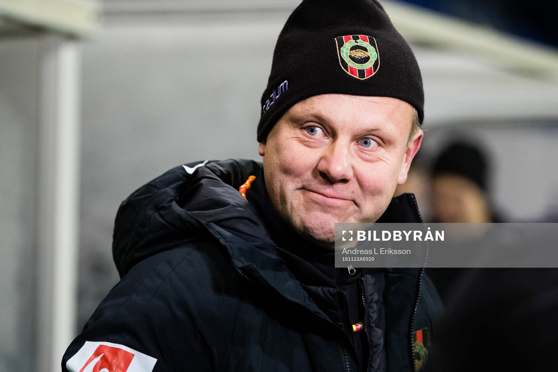 Brommapojkarnas tränare Roberth Björknesjö innan