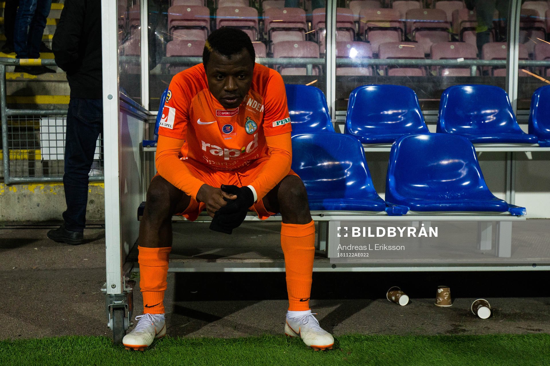 AFC Eskilstunas Ousmane Camera deppar
