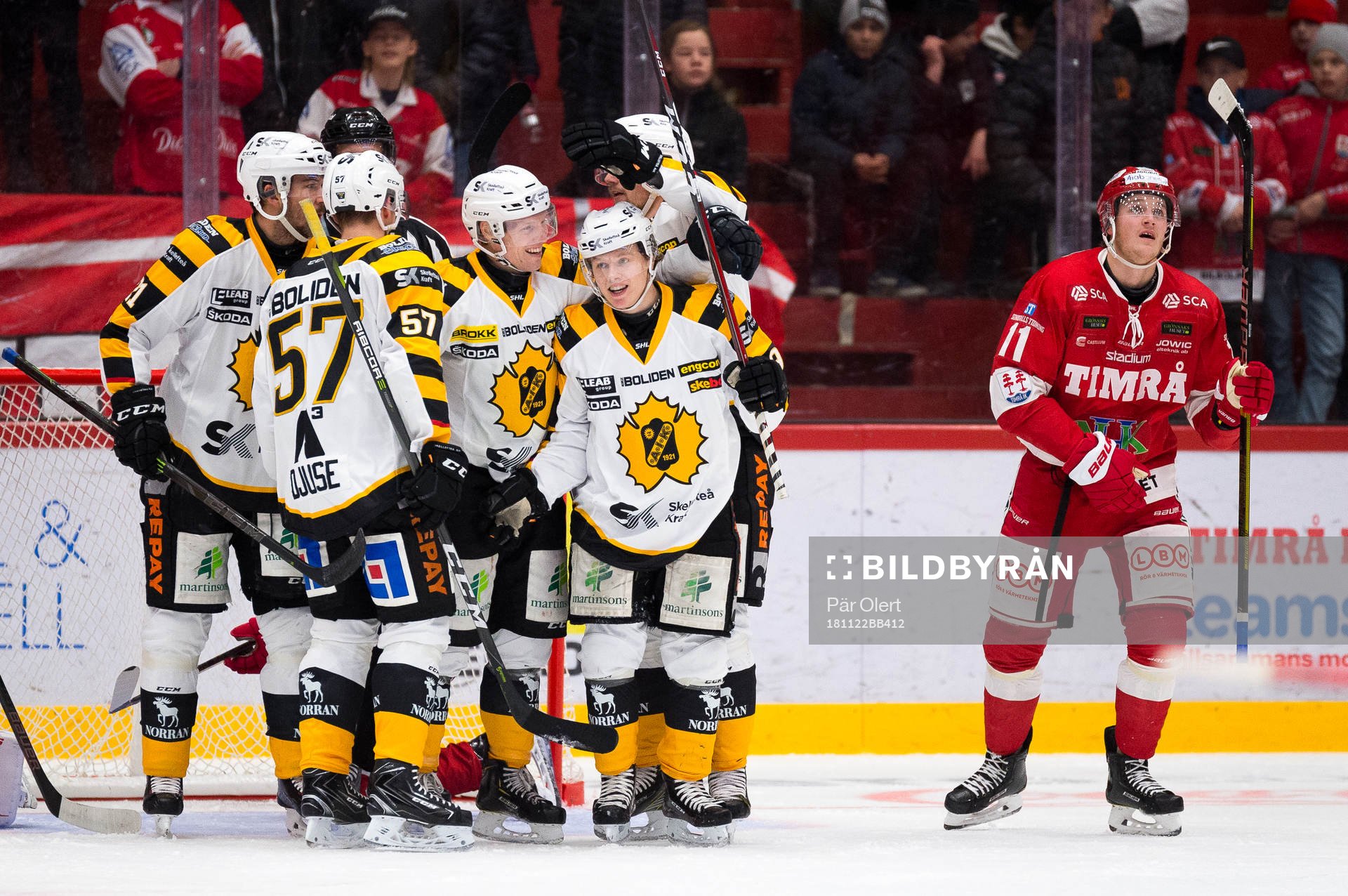 Skellefteås Linus Hedman jublar