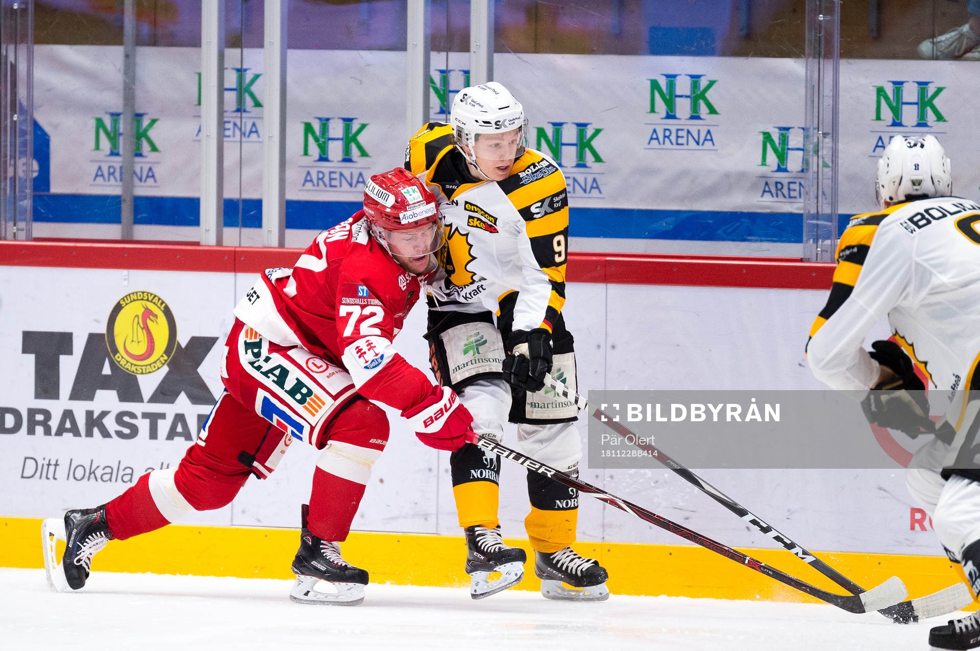 Timrås Sebastian Ohlsson och Skellefteås Linus Hedman