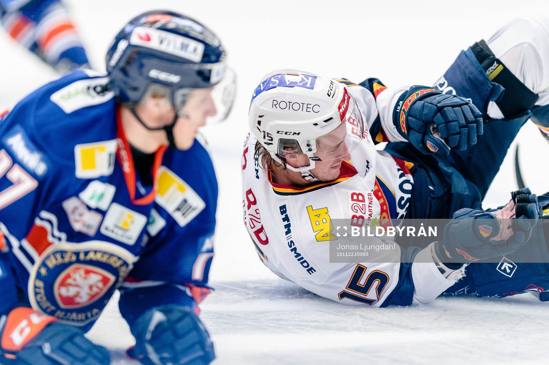 Djurgårdens Jakob Lilja faller