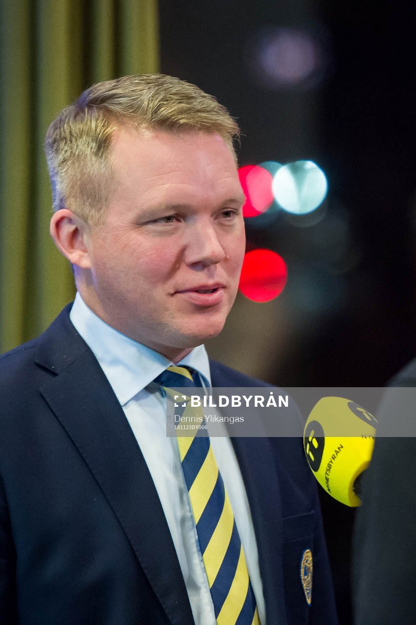 Svenska Ishockeyförbundets ordförande Anders Larsson i en