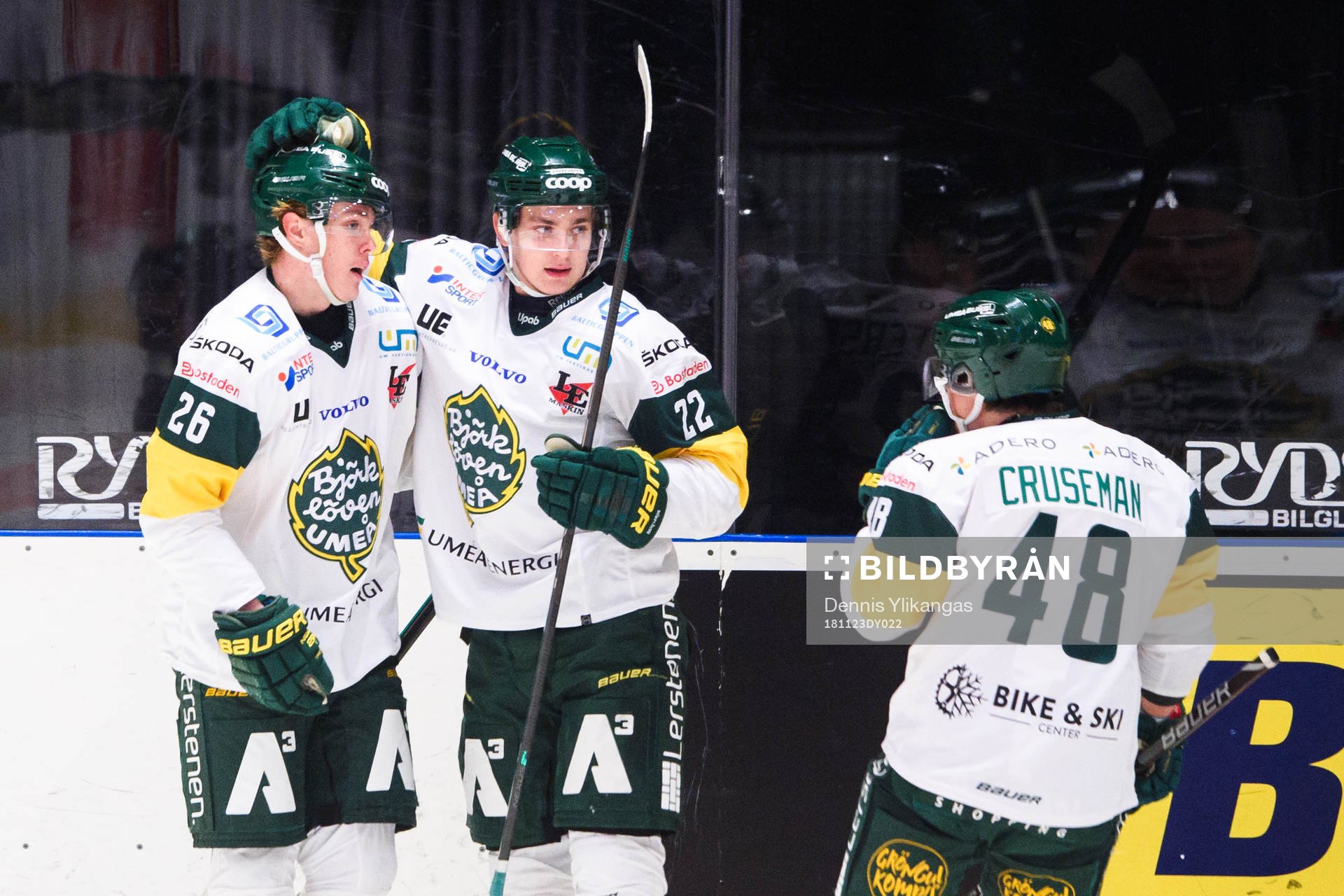 Björklövens Jakob Stenqvist, Jacob Peterson och Filip
