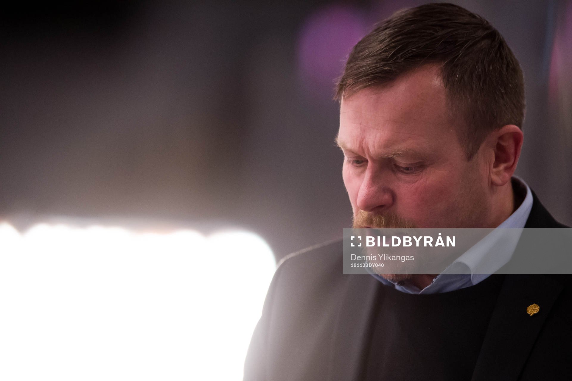 Björklövens tränare Joakim Fagervall