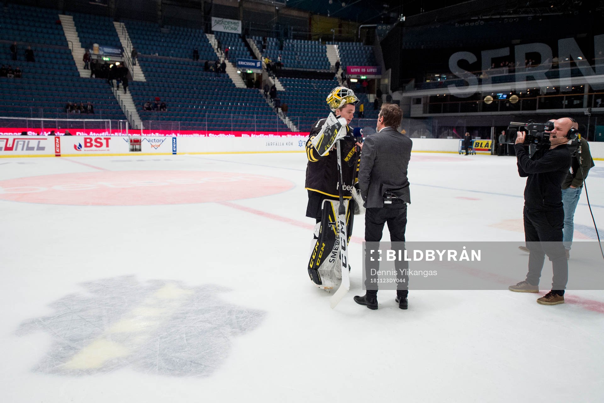 s målvakt Erik Källgren i en intervju med Cmore