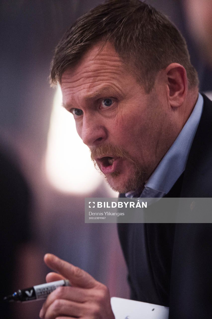 Björklövens tränare Joakim Fagervall