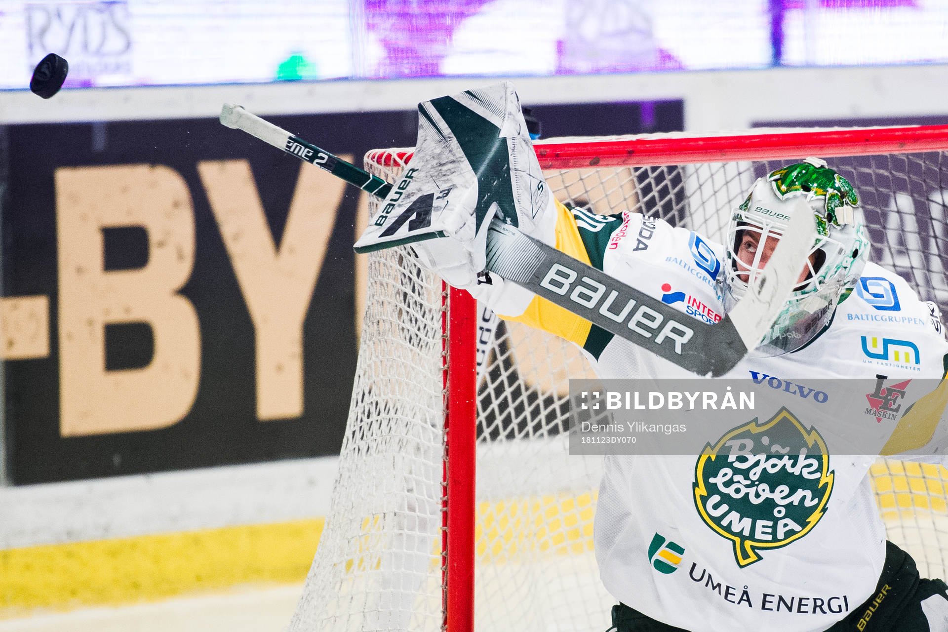 Björklövens målvakt Mattias Pettersson
