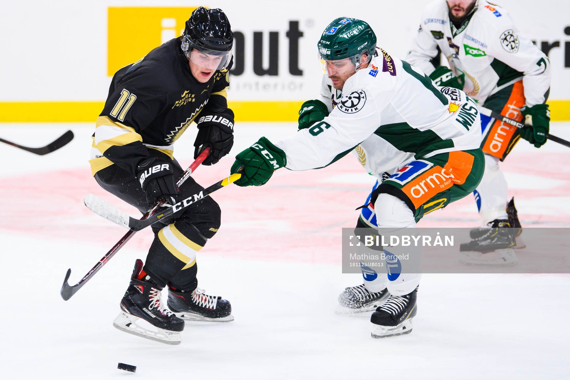 Frölundas Samuel Fagemo och Färjestads Mikael Wikstrand