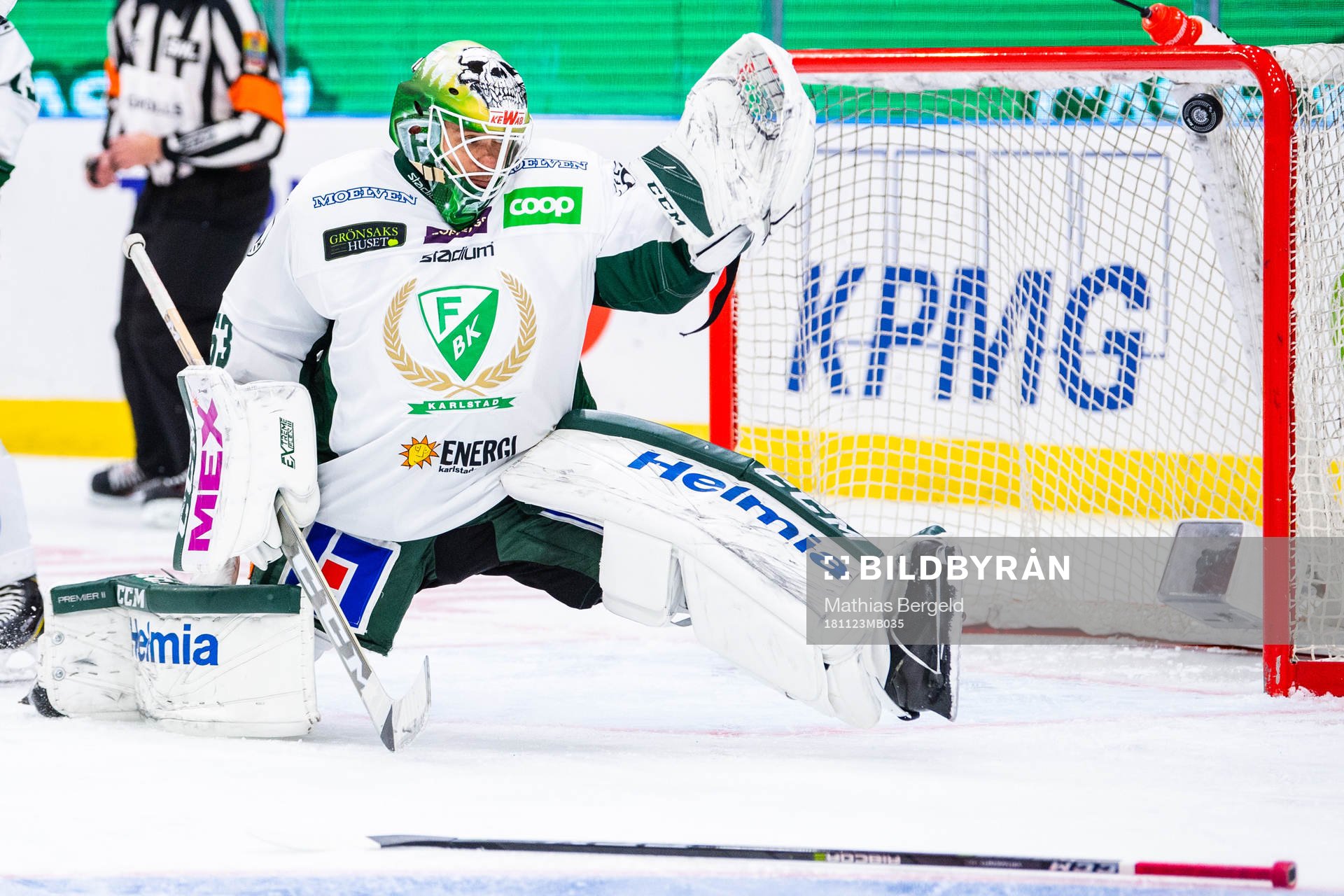 Färjestads målvakt Markus Svensson