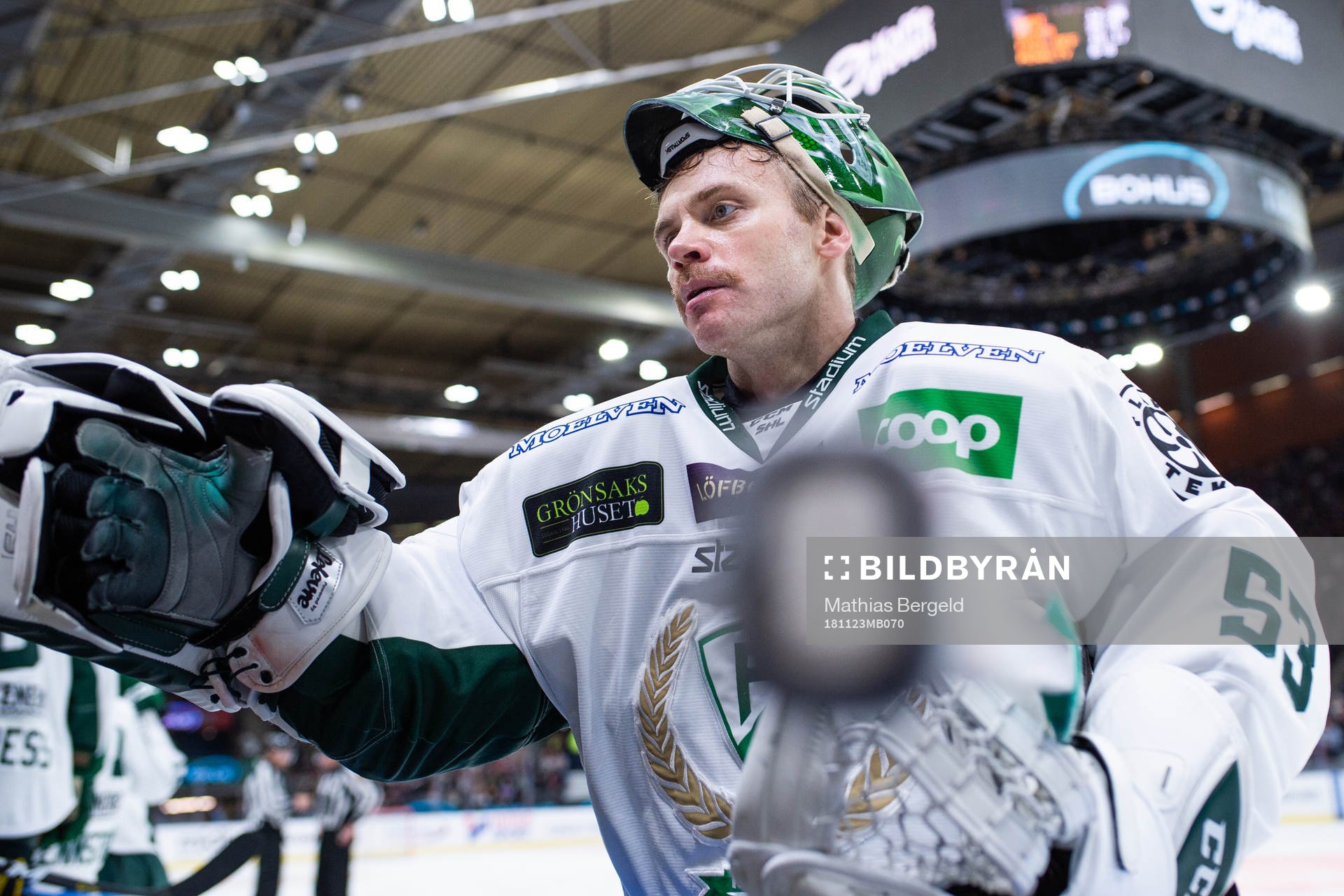 Färjestads målvakt Markus Svensson