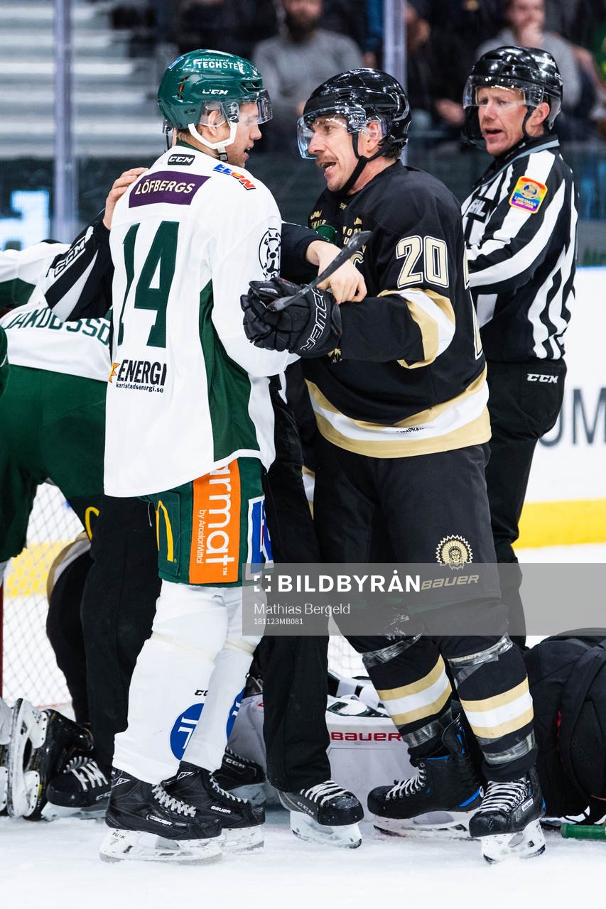 Färjestads Wilson Johansson och Frölundas Joel Lundqvist