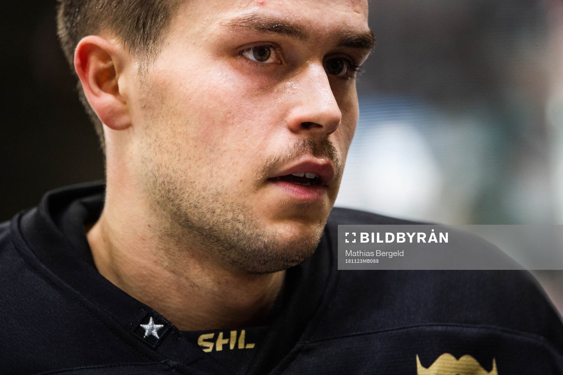 Frölundas Mattias Nörstebö utan hjälm