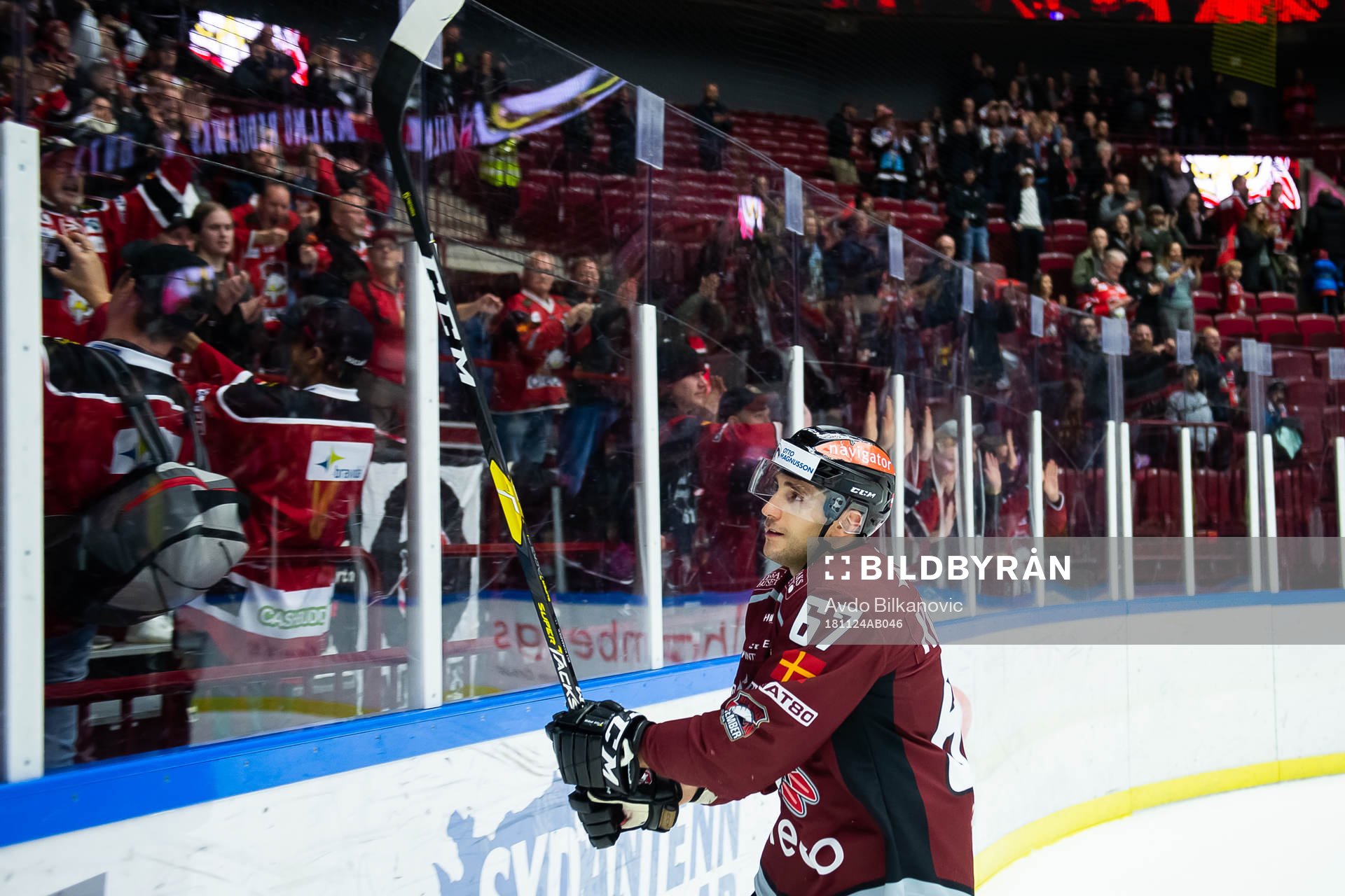 Malmö Redhawks Konstantin Komarek jublar