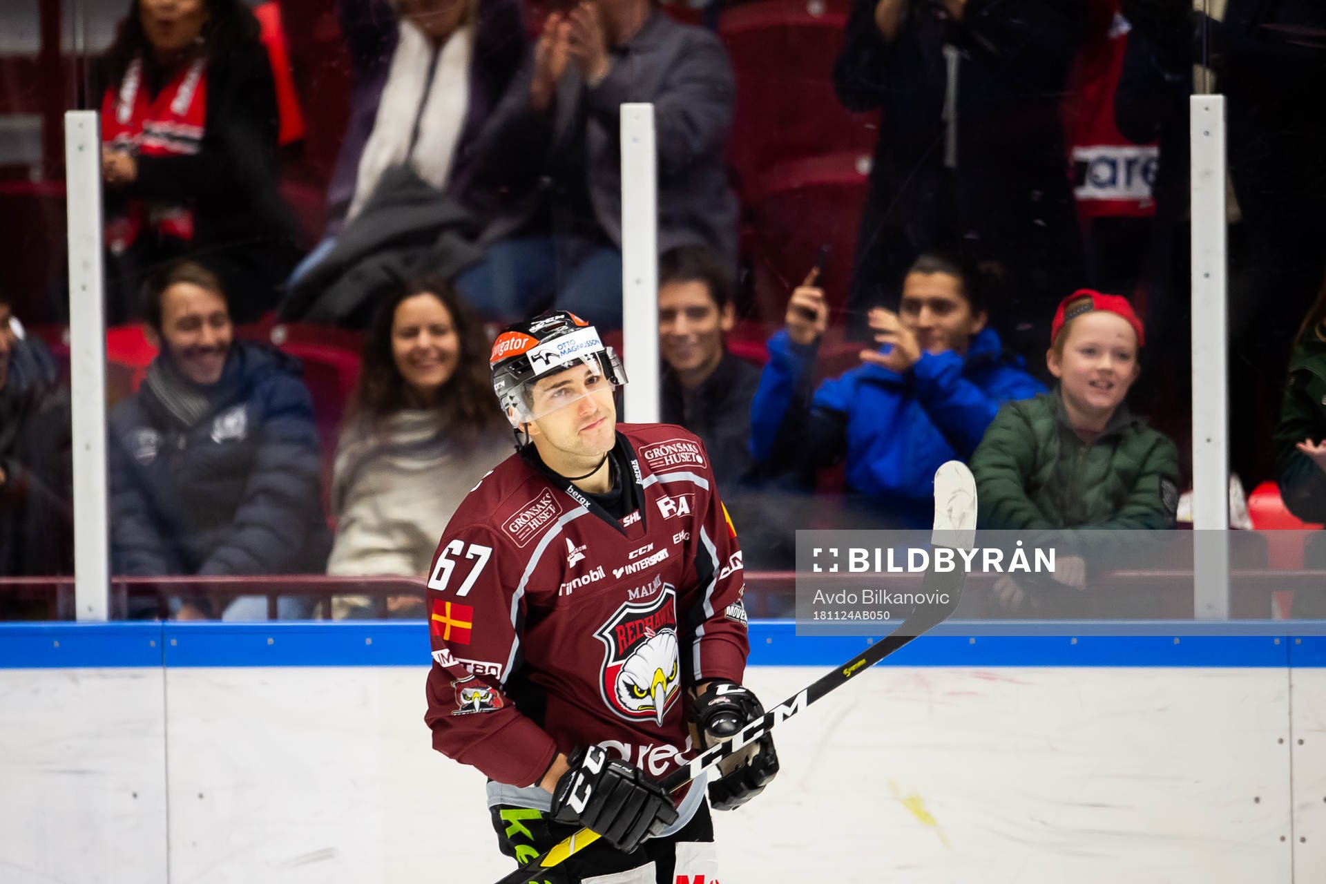 Malmö Redhawks Konstantin Komarek jublar