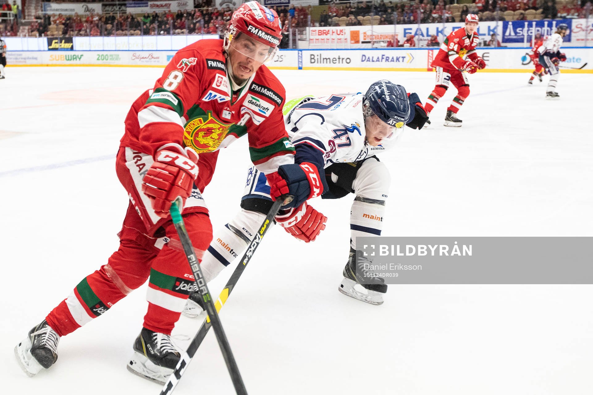 Moras Robin Johansson och Linköpings Anton Karlsson