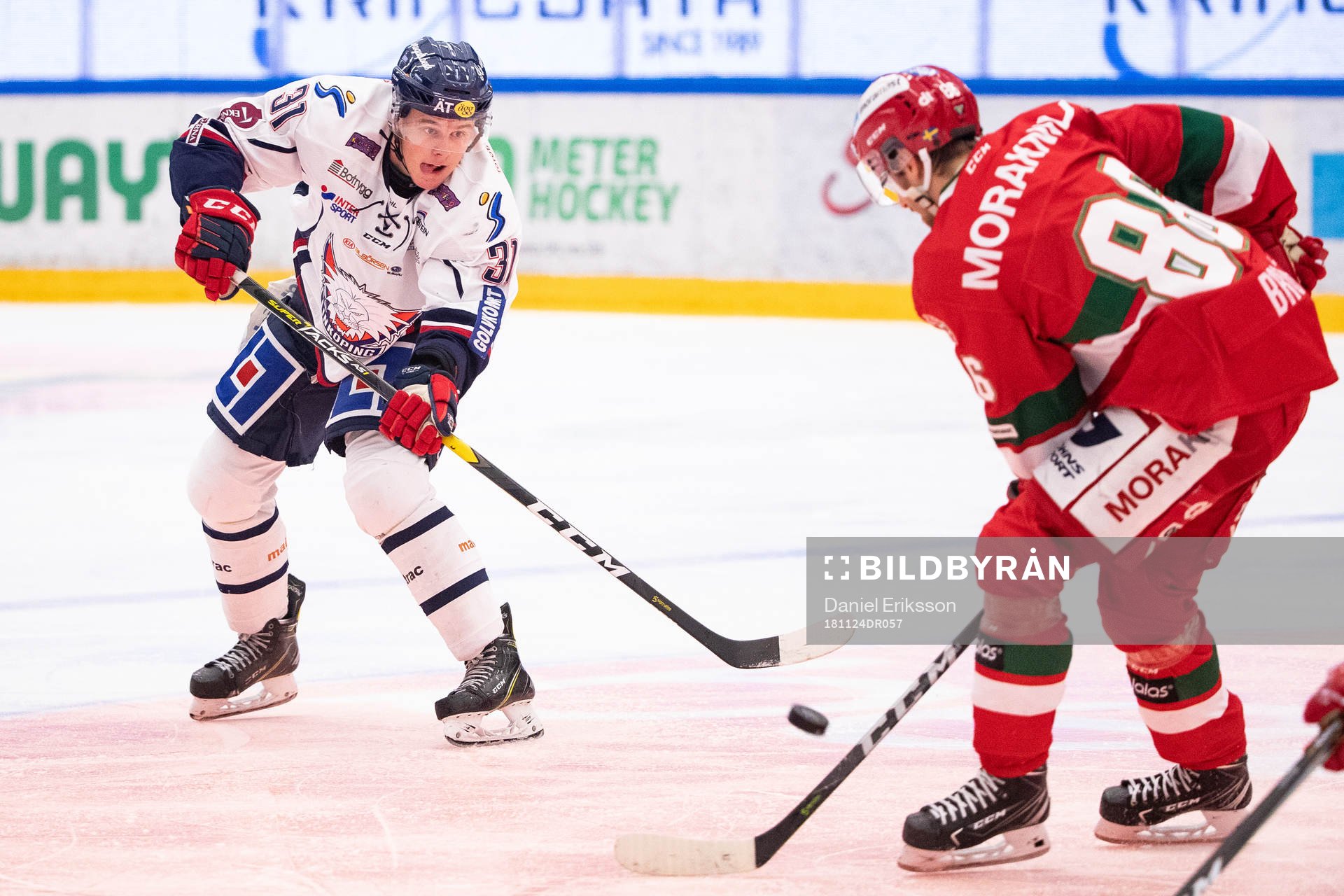 Linköpings Olle Lycksell och Moras Mathias Bromé