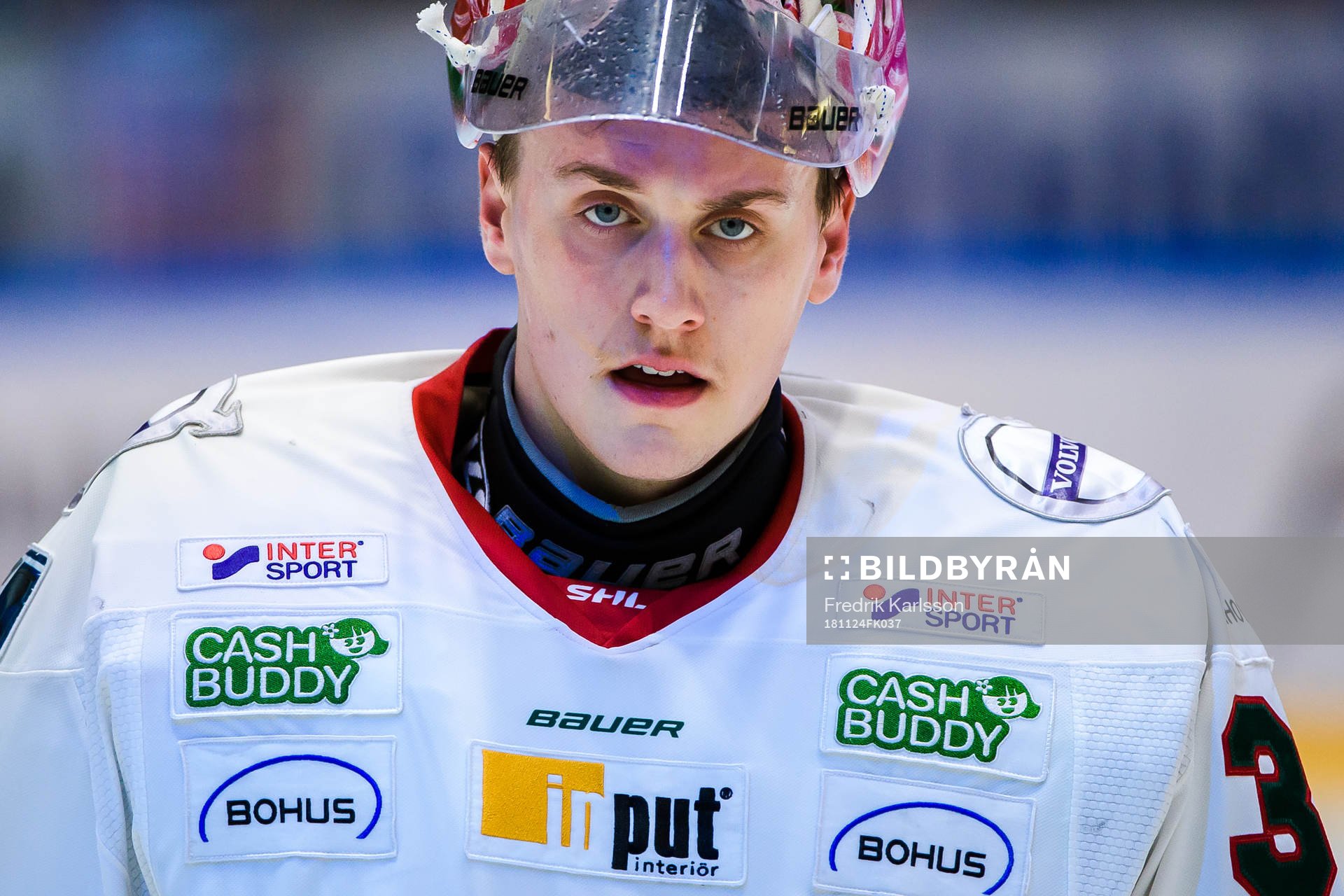 Frölundas målvakt Johan Mattsson deppar
