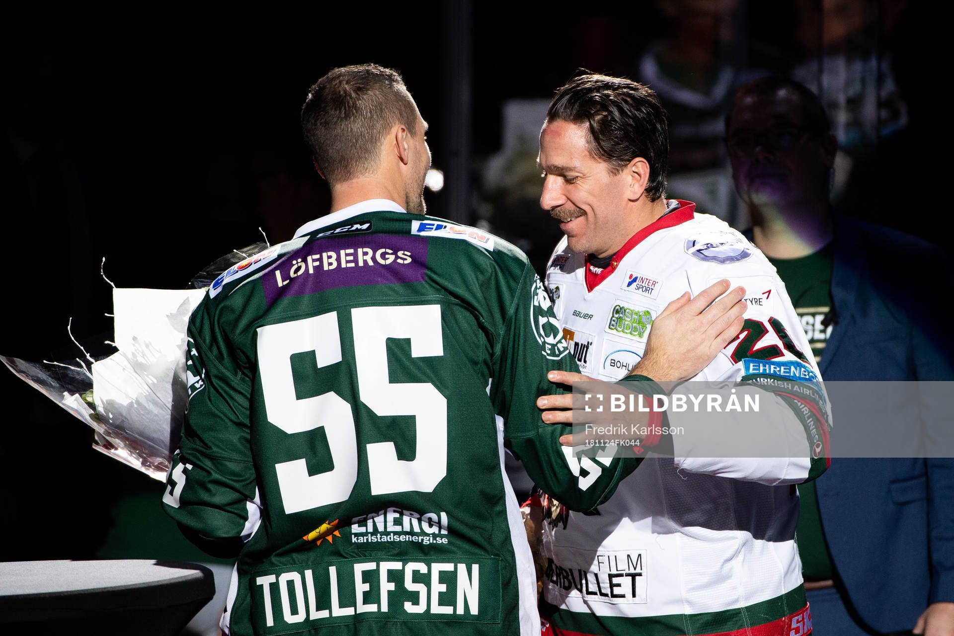 Färjestads Ole-Kristian Tollefsen och Frölundas Joel