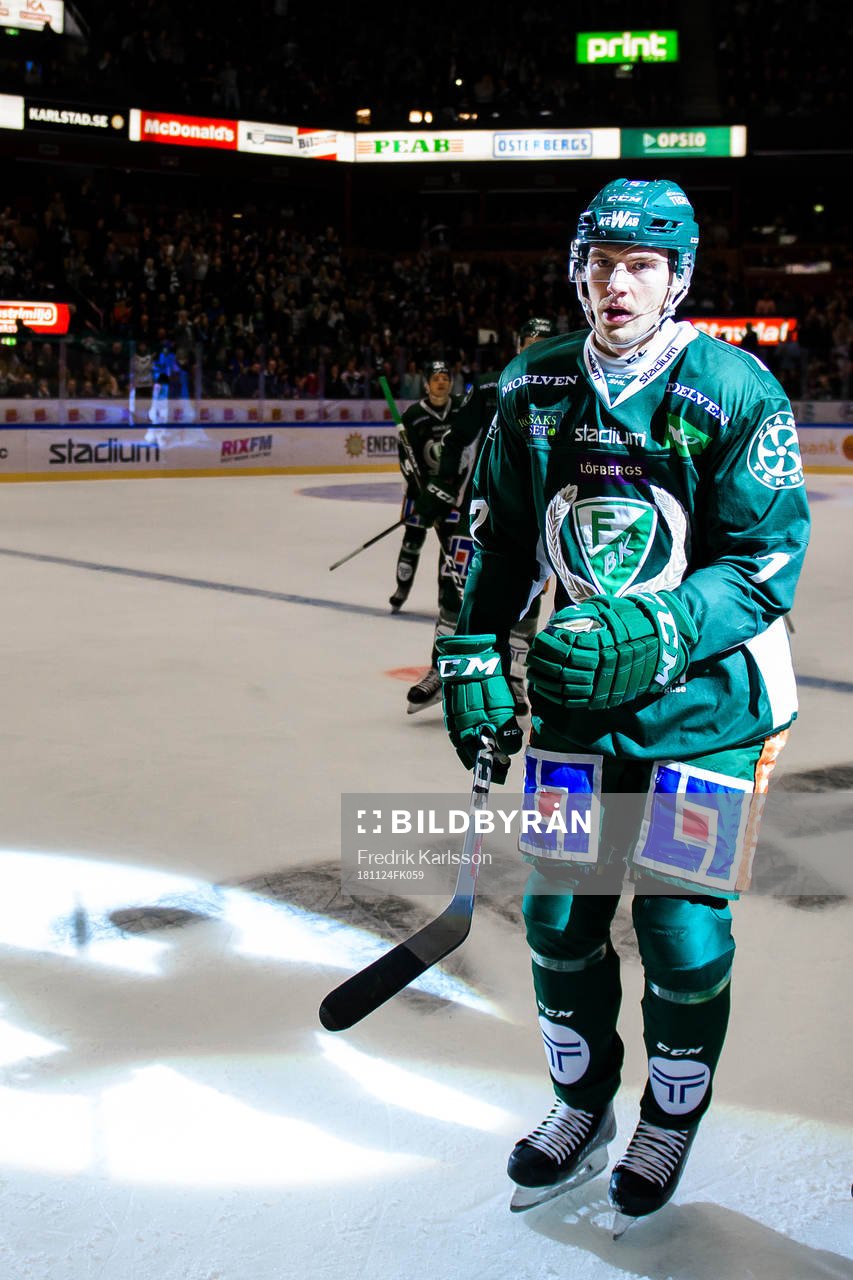 Färjestads Johan Ivarsson jublar