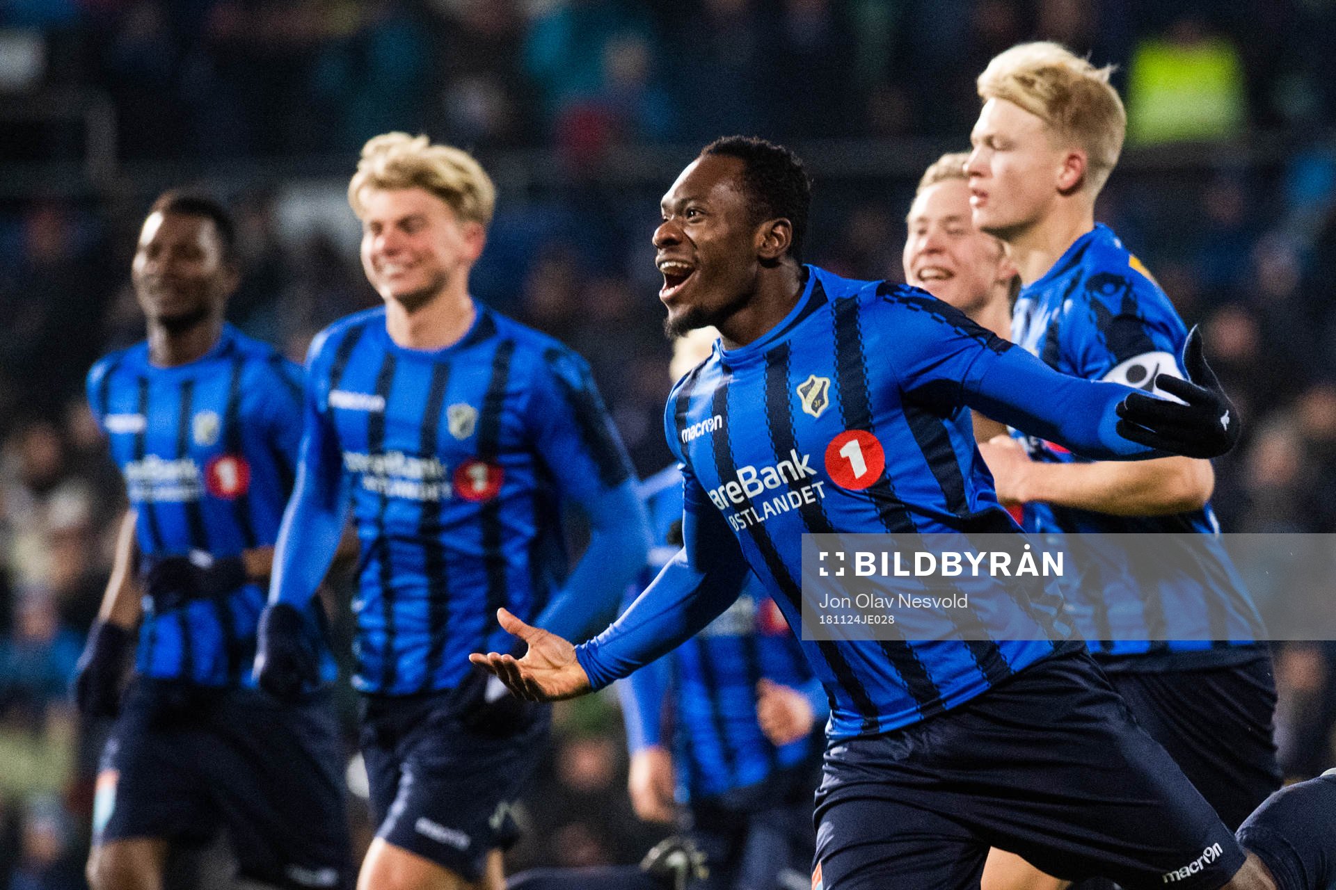 Franck Boli of Stabæk celebrates