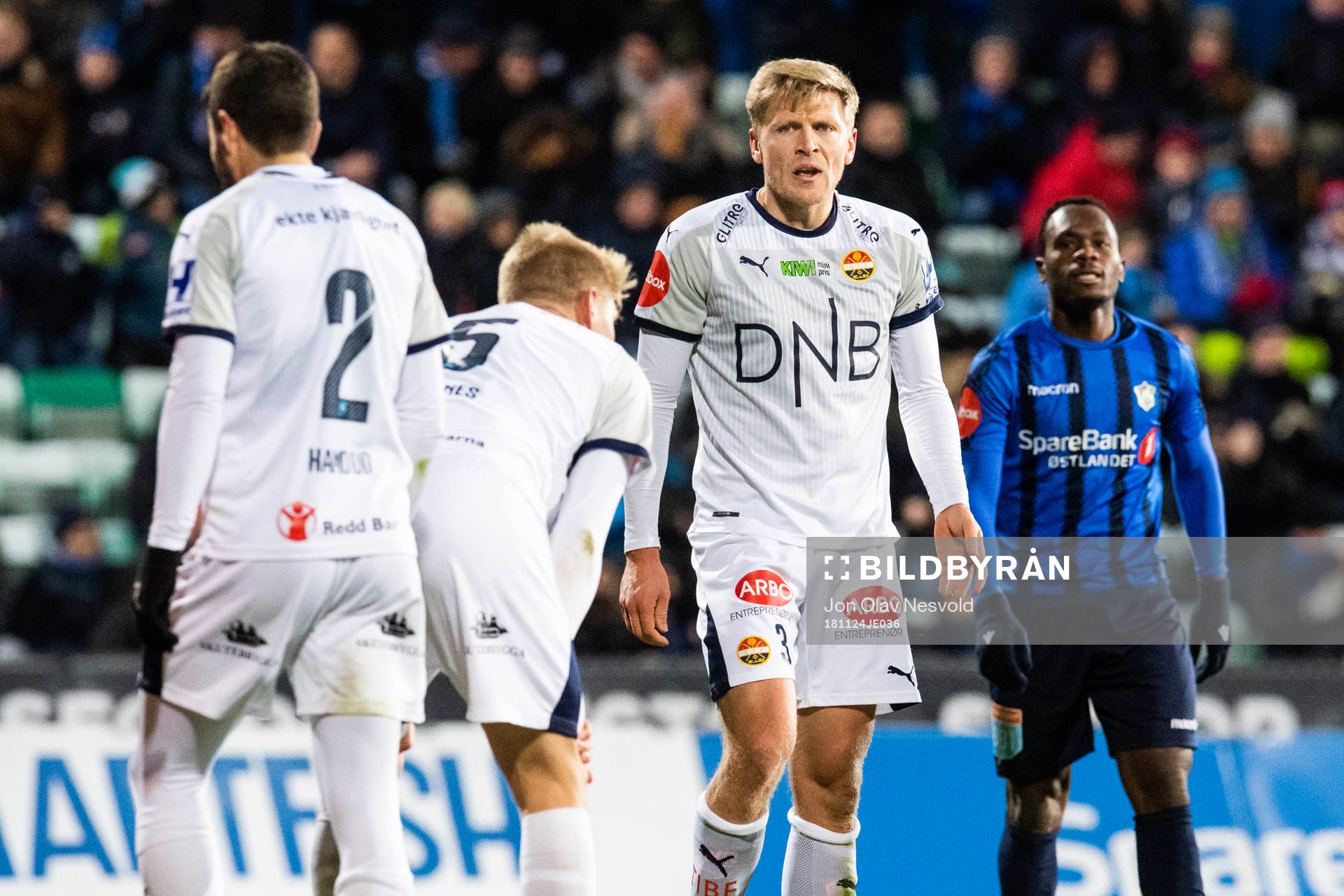 Jonathan Parr of Strømsgodset looks dejected