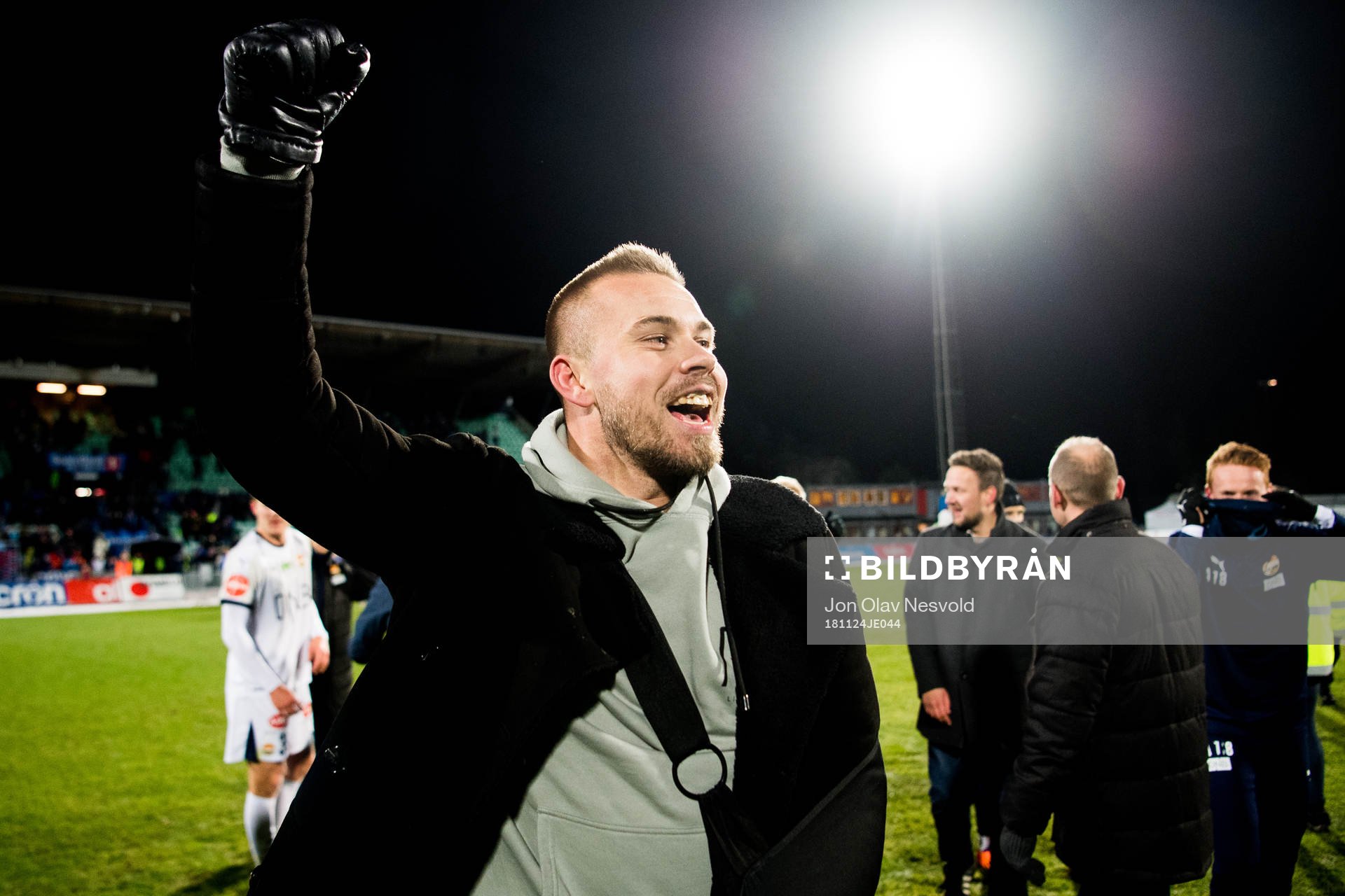 Marcus Pedersen of Strømsgodset celebrates