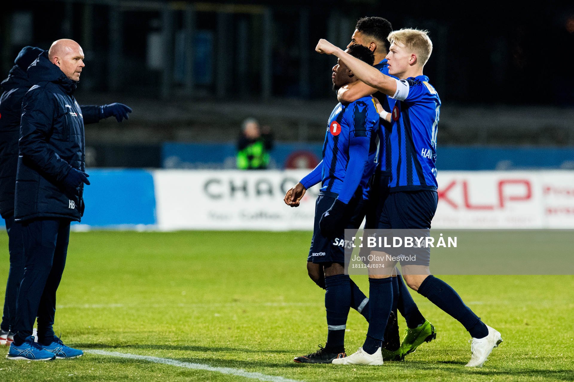 Henning Berg, head coach of Stabæk, and Franck Boli of
