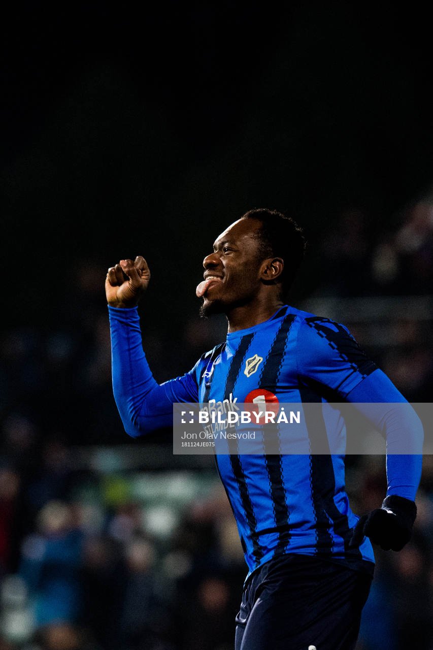Franck Boli of Stabæk celebrates
