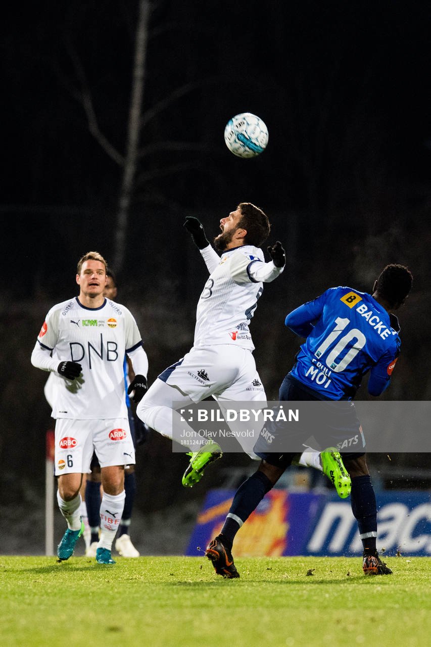 Mounir Hamoud of Strømsgodset and Franck Boli of Stabæk