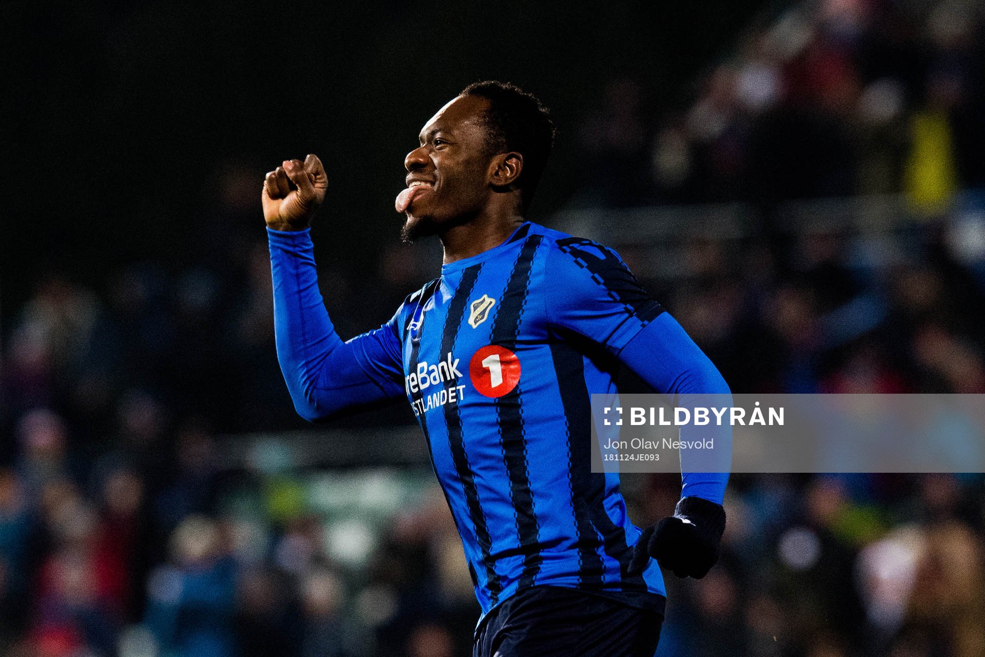 Franck Boli of Stabæk celebrates