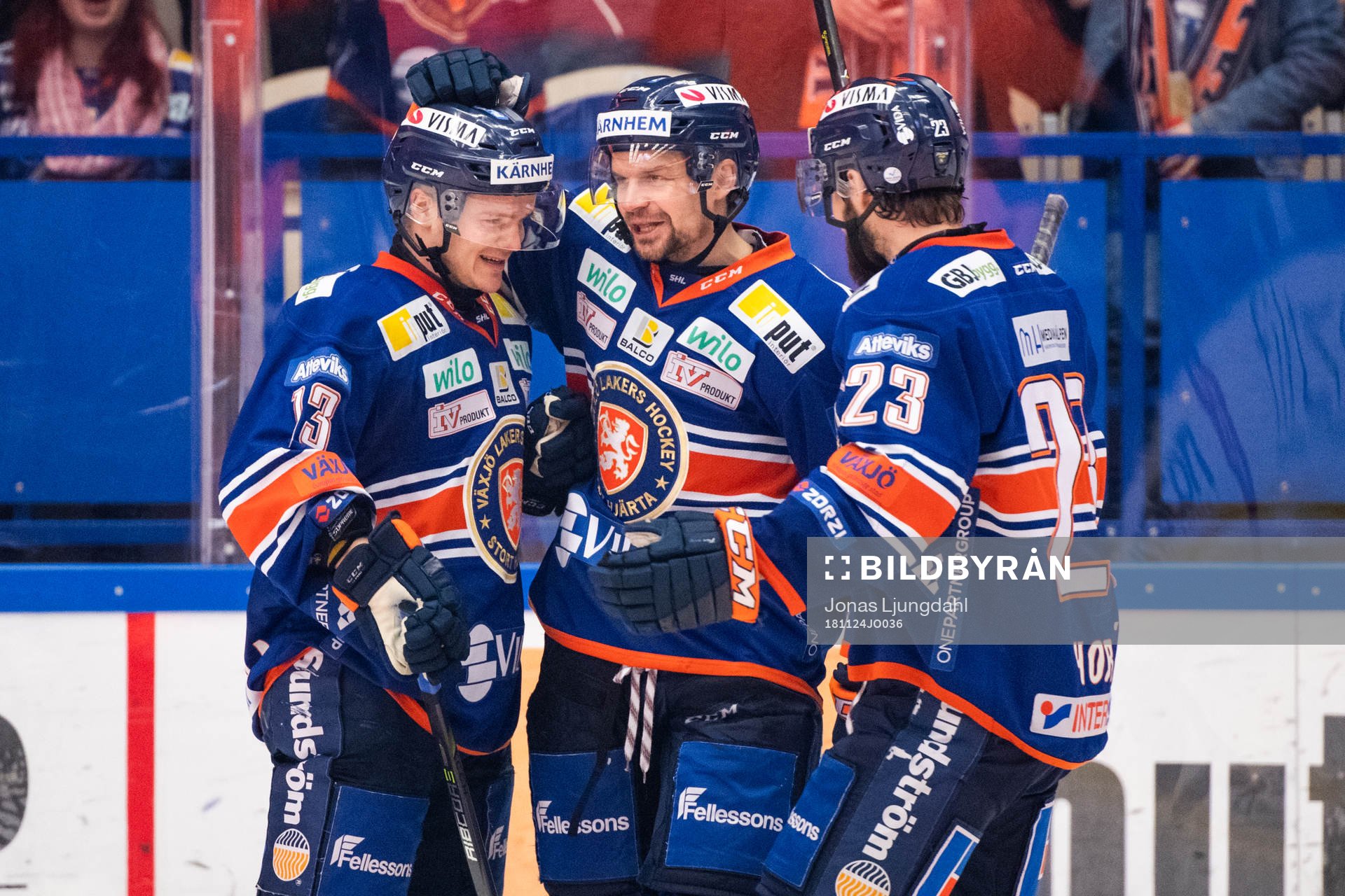 Växjös Julius Junttila, Janne Pesonen och Roman Horak