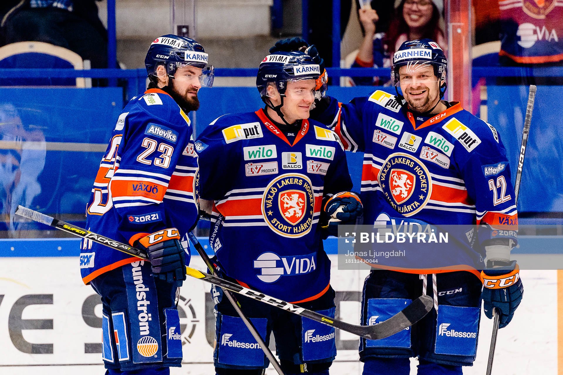 Växjös Julius Junttila, Janne Pesonen och Roman Horak