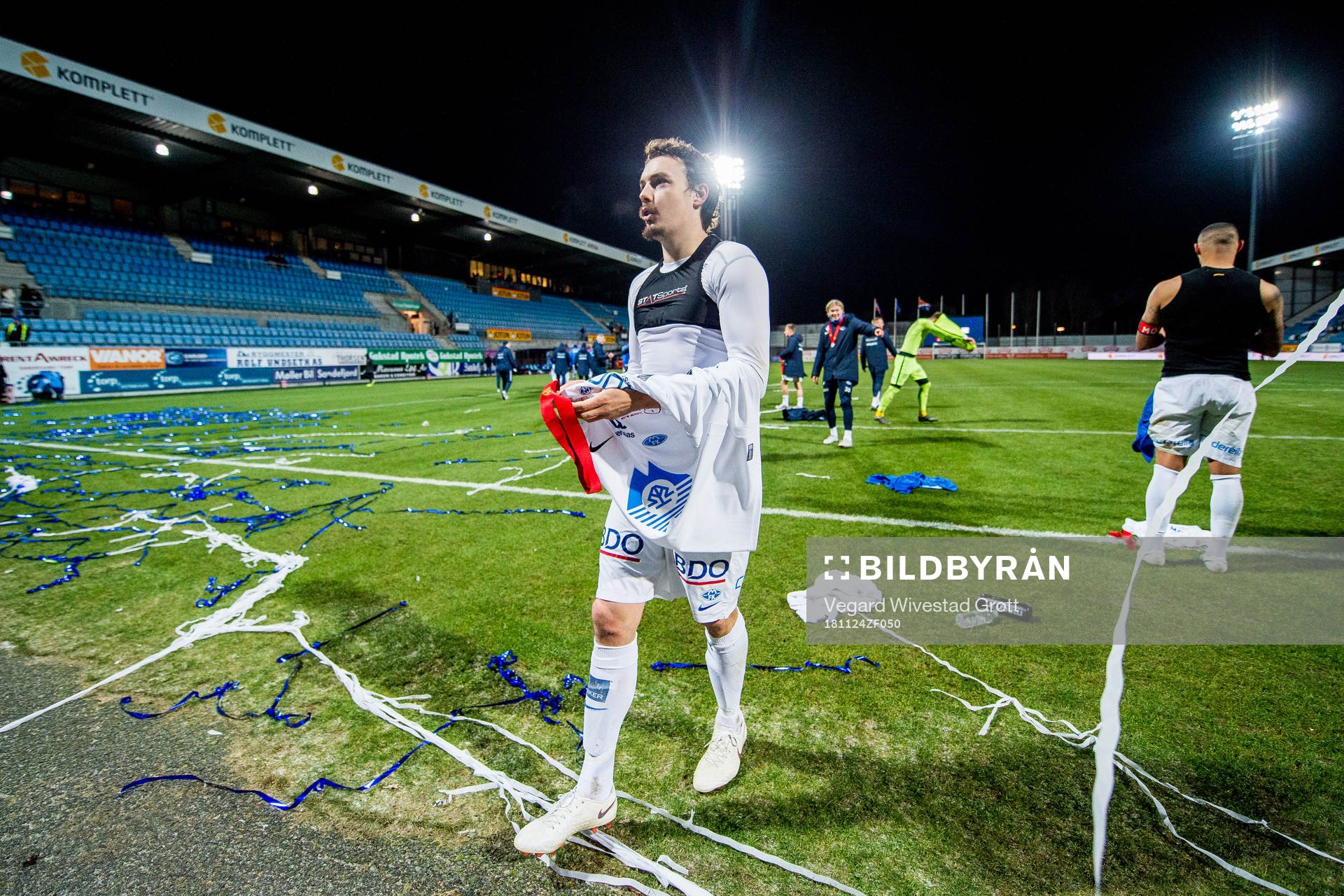 Vegard Forren of Molde with the silver medal
