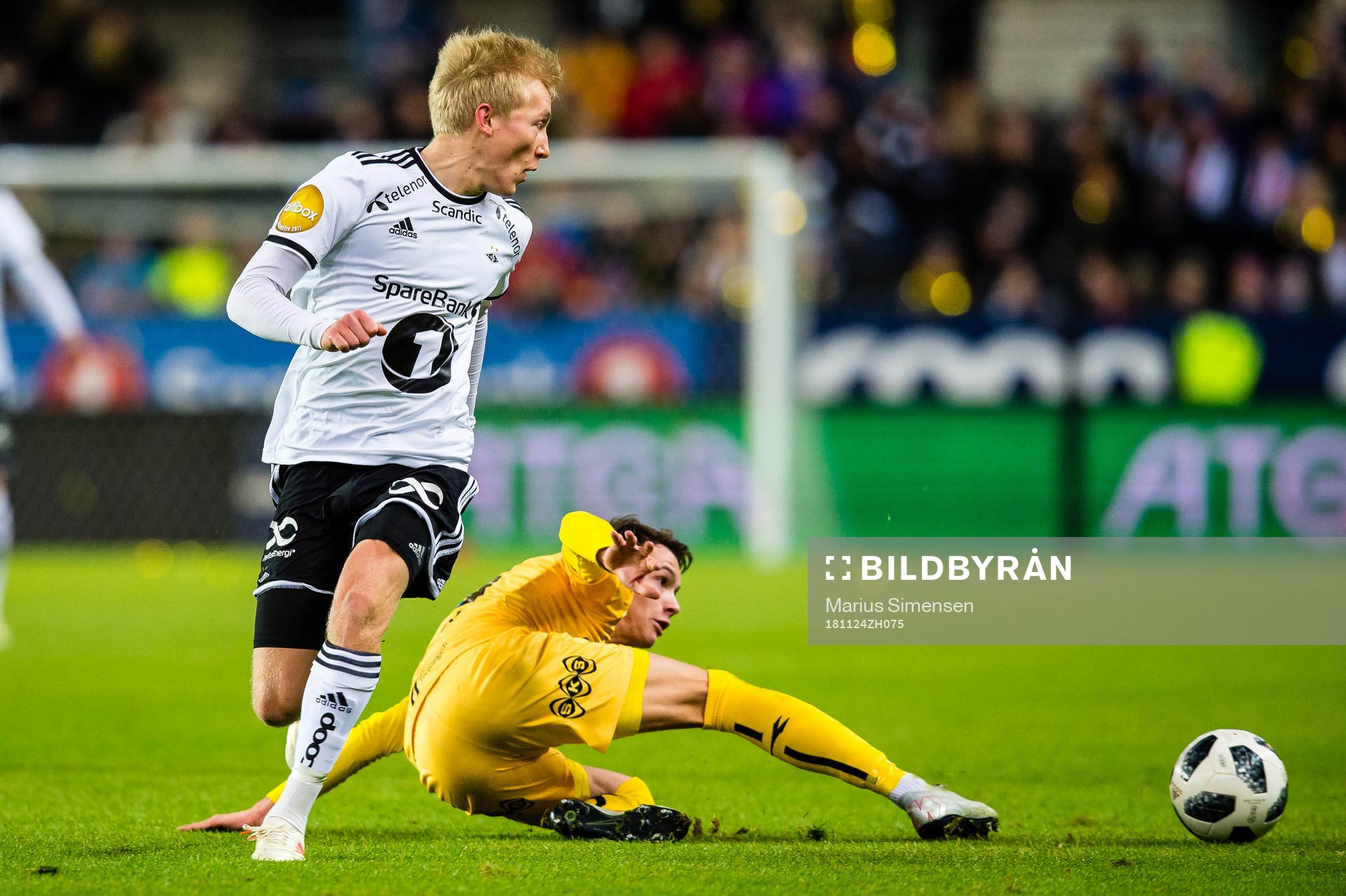 Birger Solberg Meling of Rosenborg and Håkon Evjen of