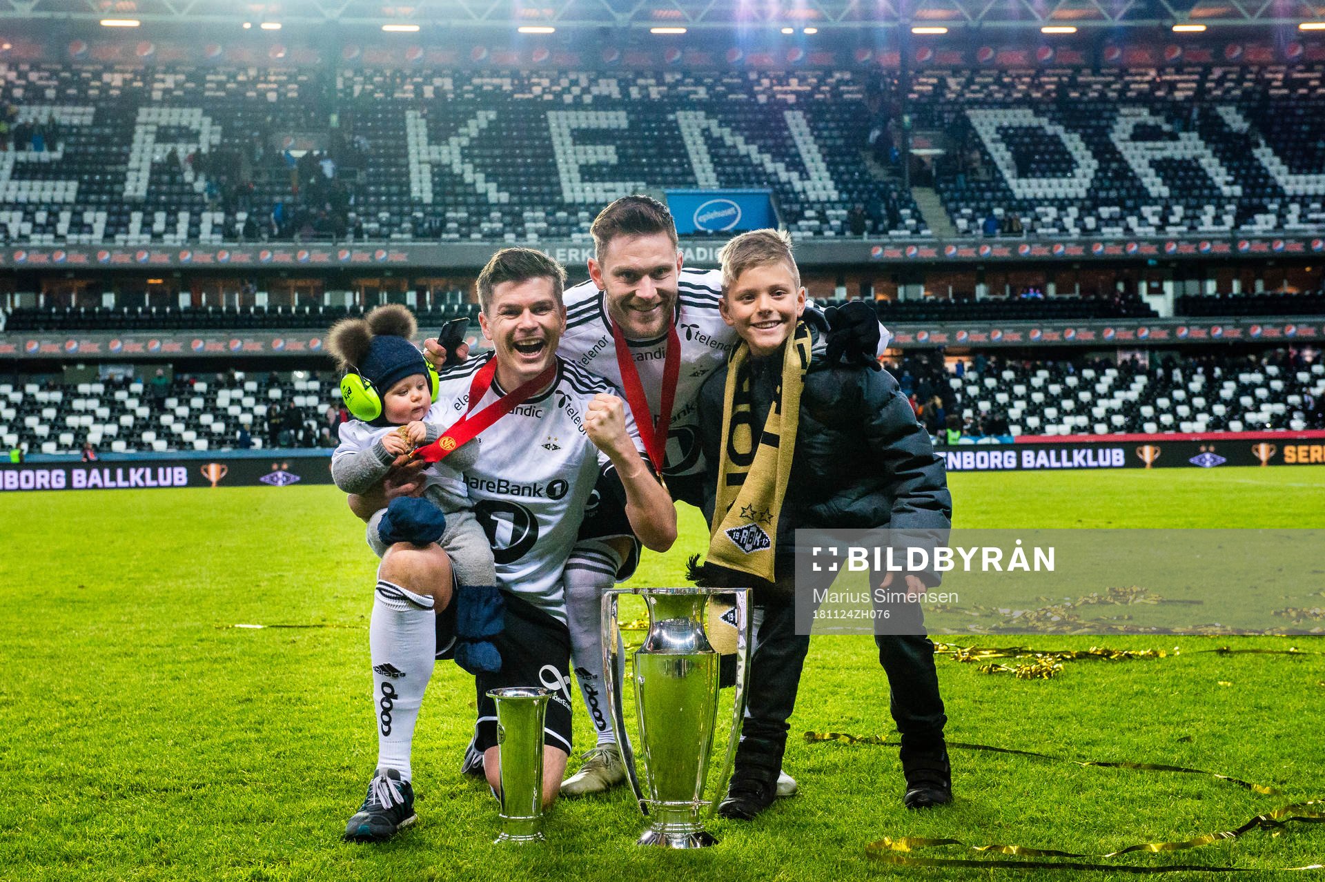 Pål Andre Helland and Matthias Vilhjalmsson of Rosenborg