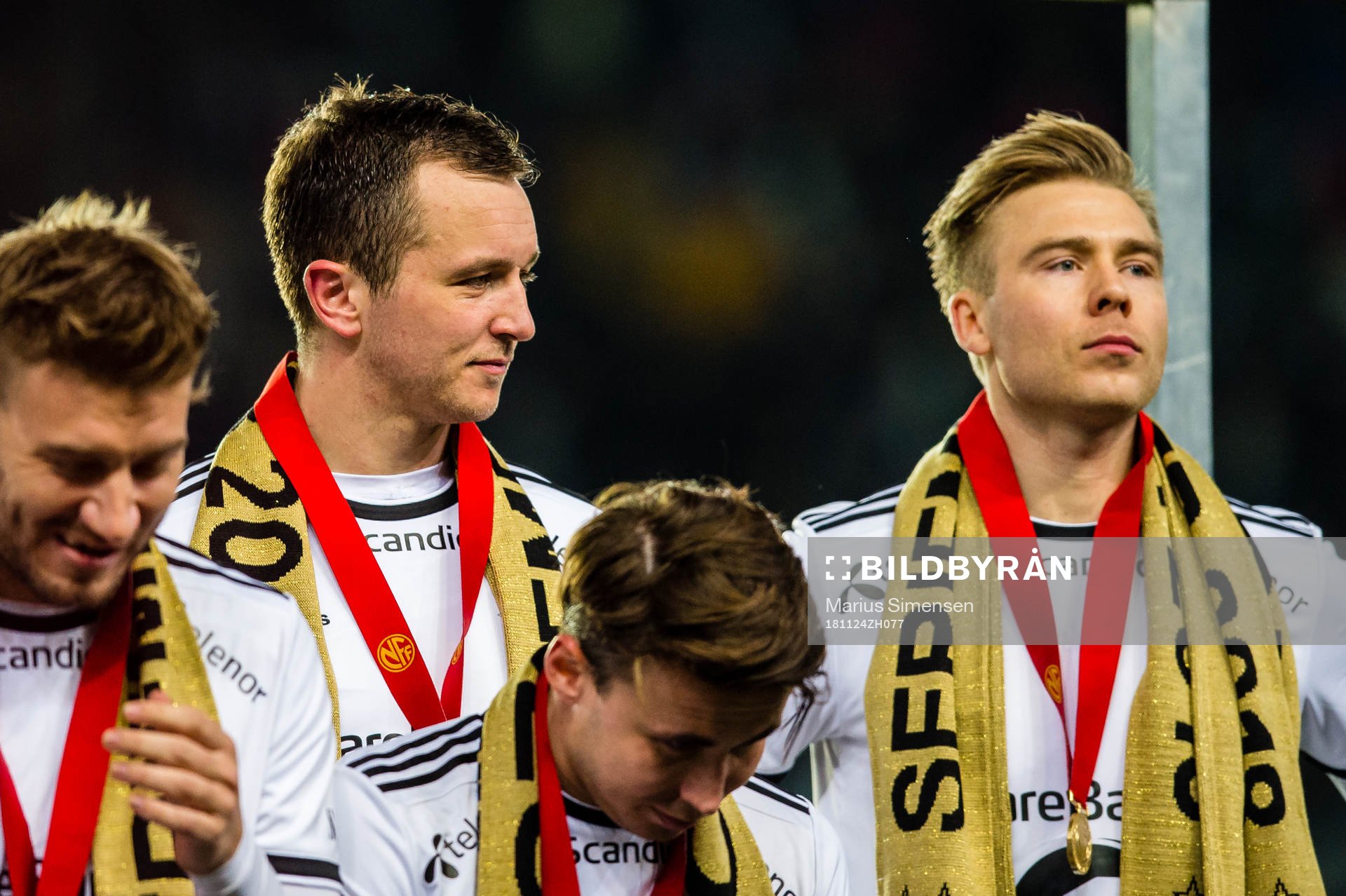 Even Hovland of Rosenborg and Alexander Toft Søderlund of
