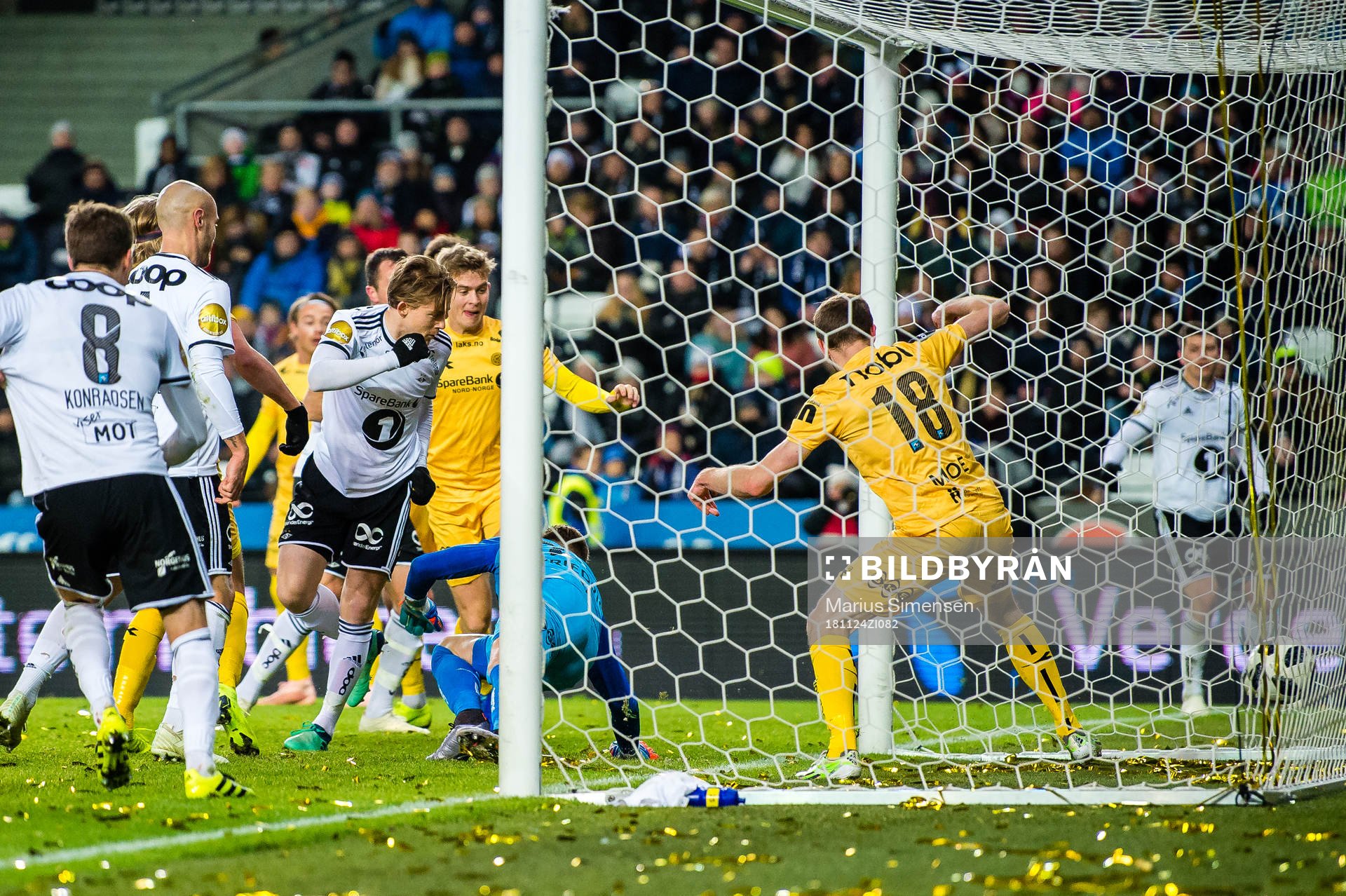 Yann-Erik Randa Bahezre de Lanlay of Rosenborg scores the