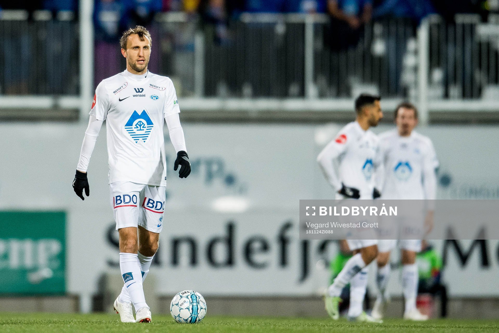 Magnus Eikrem of Molde looks dejected