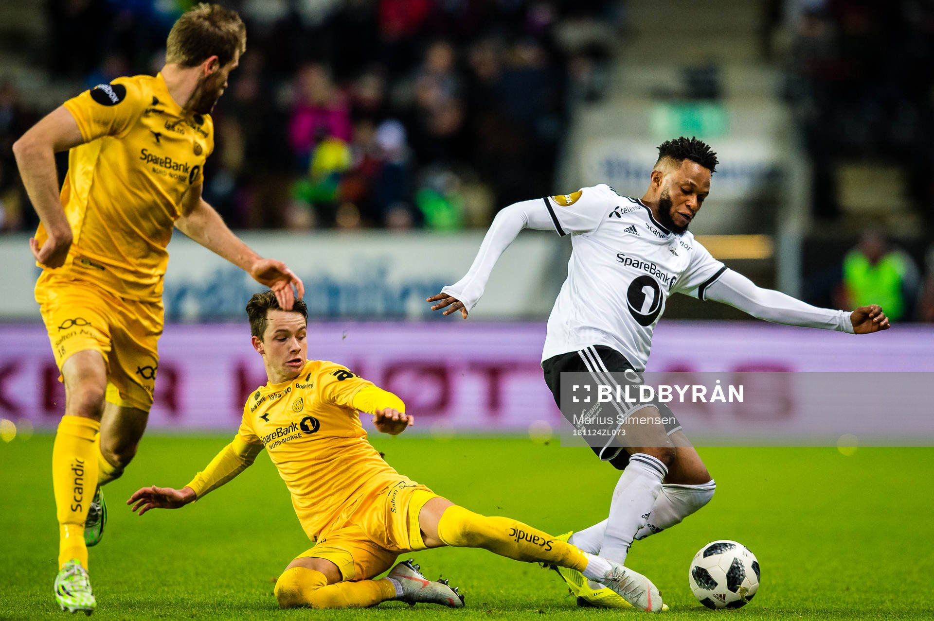 Håkon Evjen of Bodø/Glimt and Samuel Adeniyi Adegbenro of