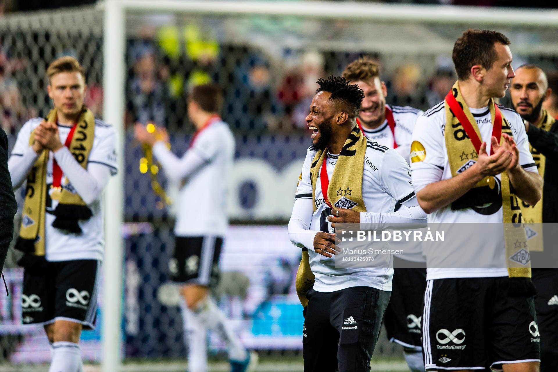 Samuel Adeniyi Adegbenro of Rosenborg after the Eliteserien match between Rosenborg and Bodø/Glimt on November 24, 2018 in Trondheim.