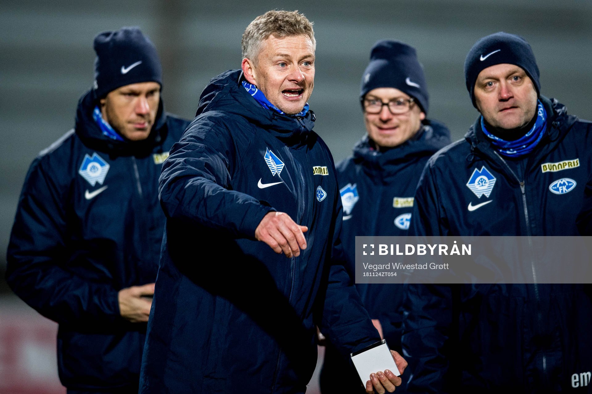 Ole Gunnar Solskjær, manager of Molde