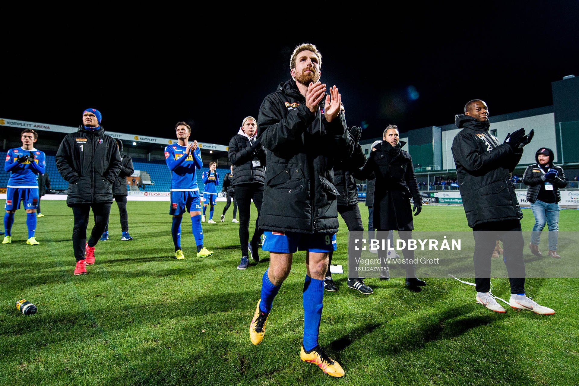 Håvard Storbæk of Sandefjord looks dejected being